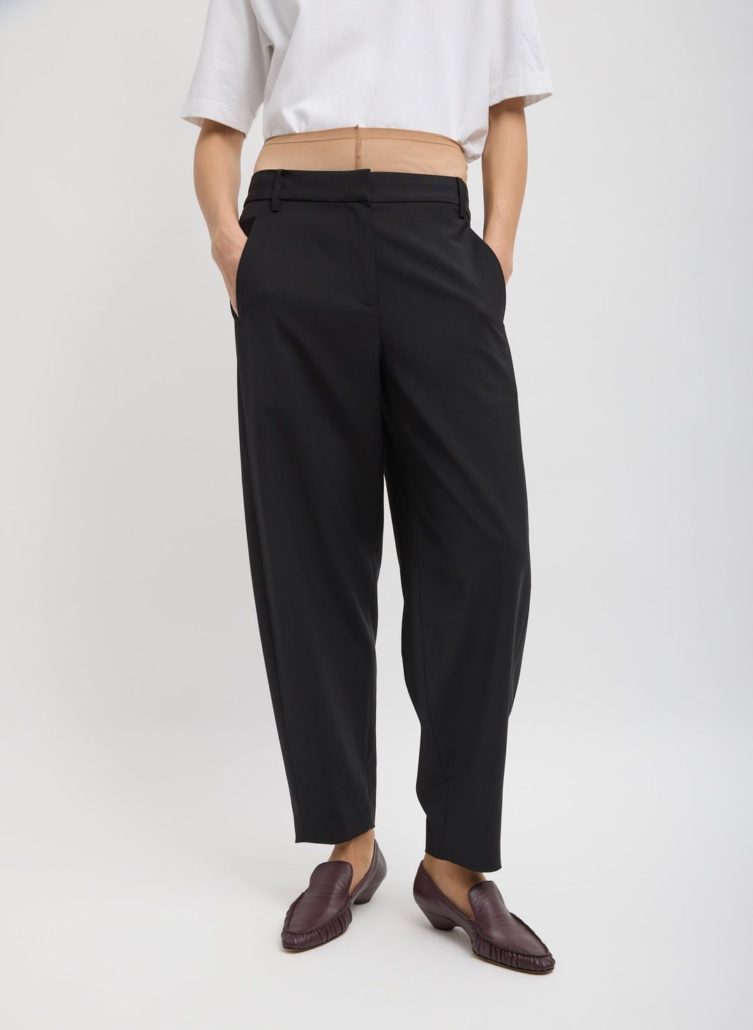 Tropical Wool Reese Sculpted Trouser