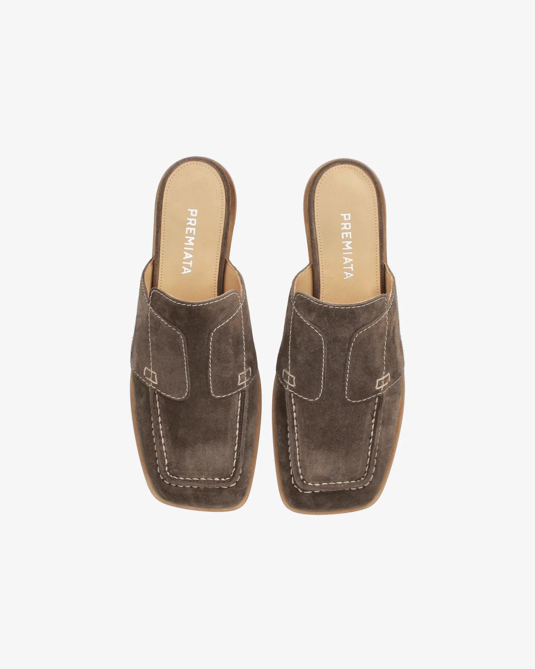 Calfskin Sabot with Exposed Stitching M6936G #3