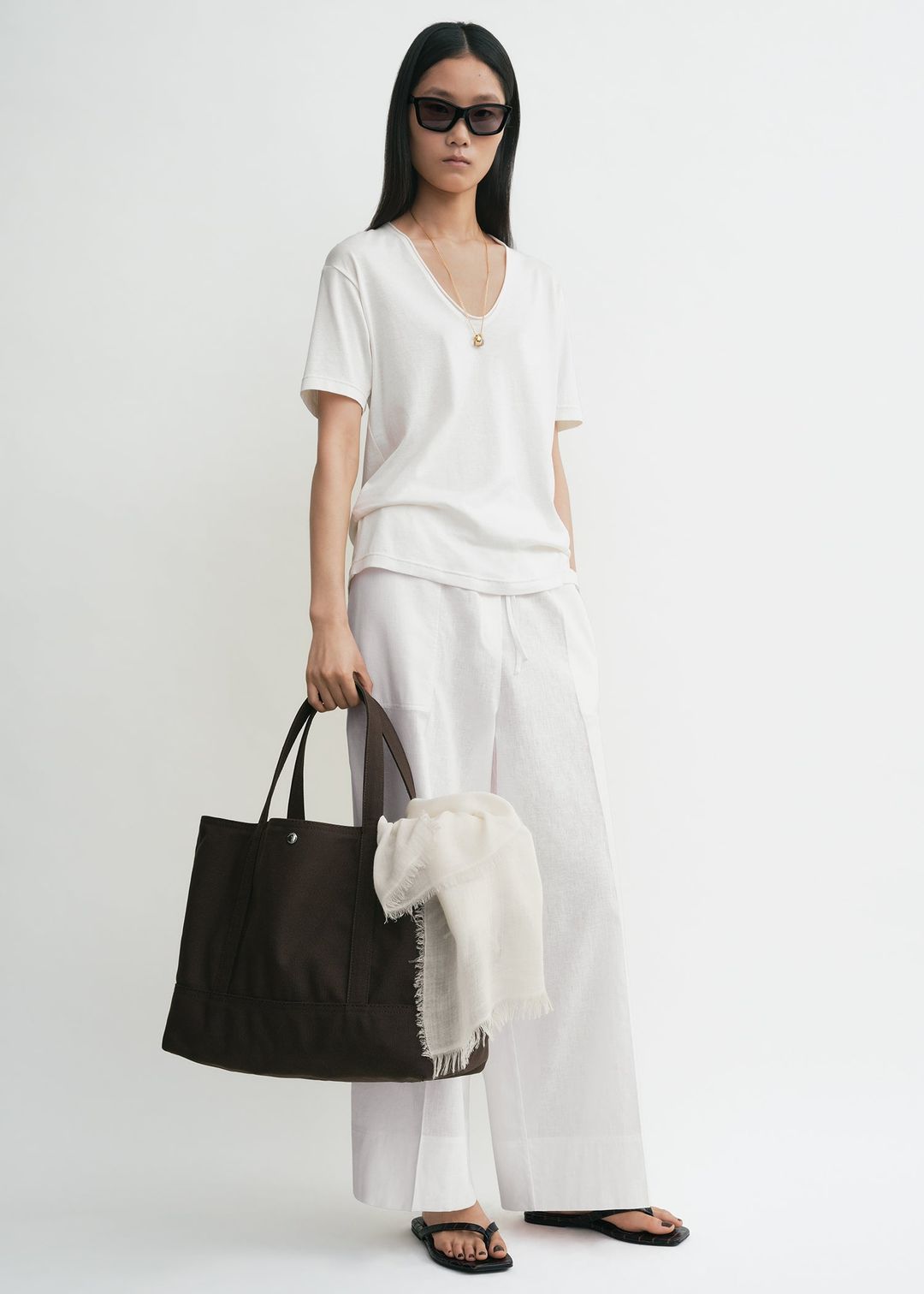 Beach tote dark brown #3