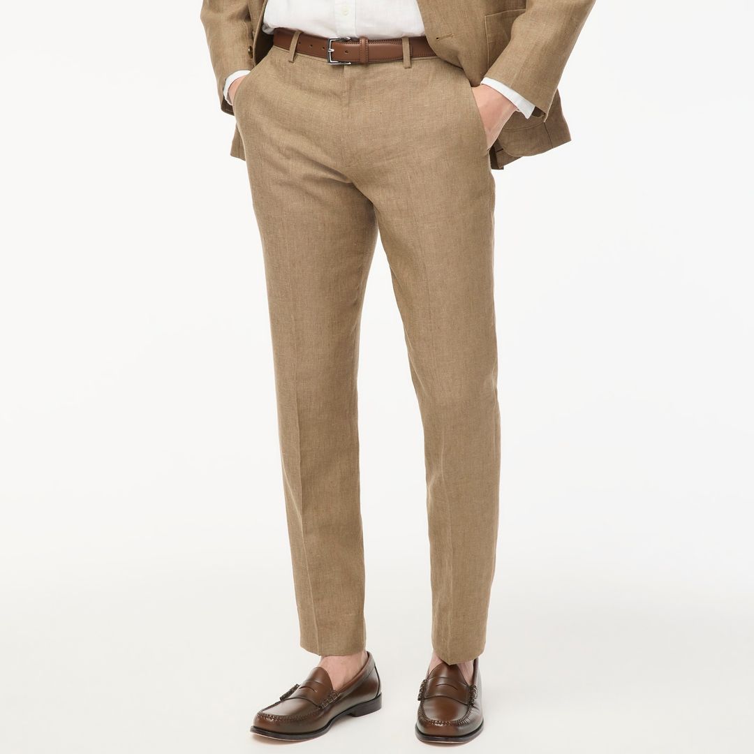 thompson slim linen suit pant #2