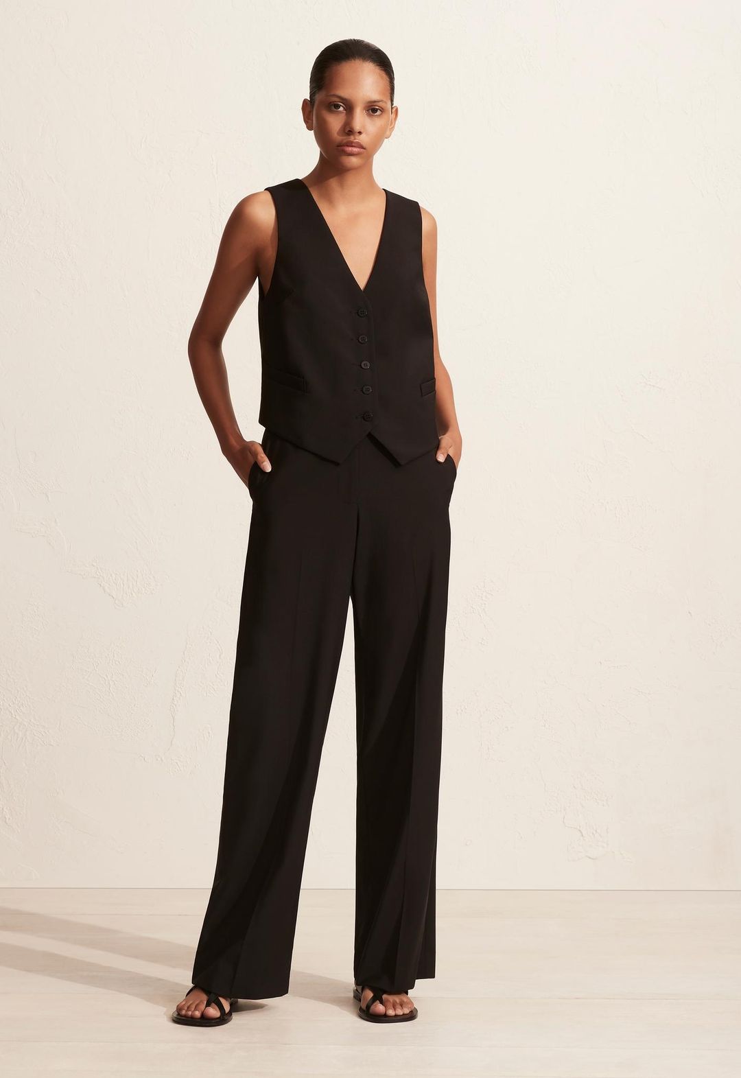 Tailored Waistcoat Black