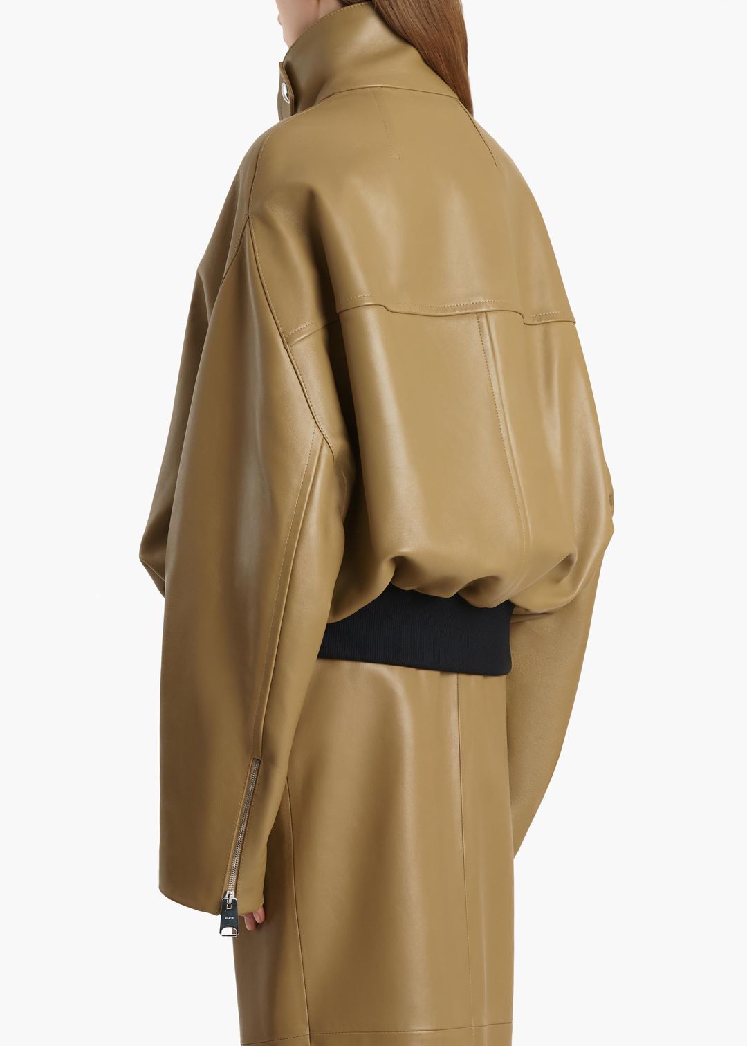 Hamett Jacket in Gold Ochre Leather #4