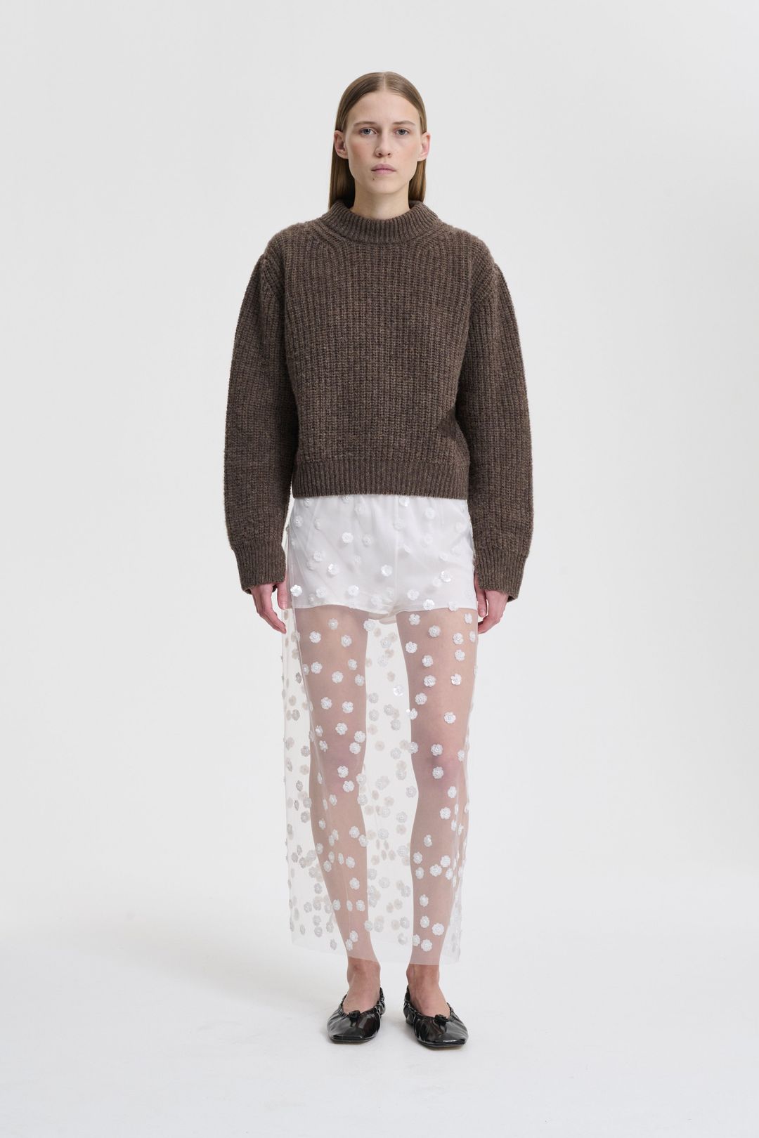 BEGA | PULLOVER FISHERMAN KNIT BROWN