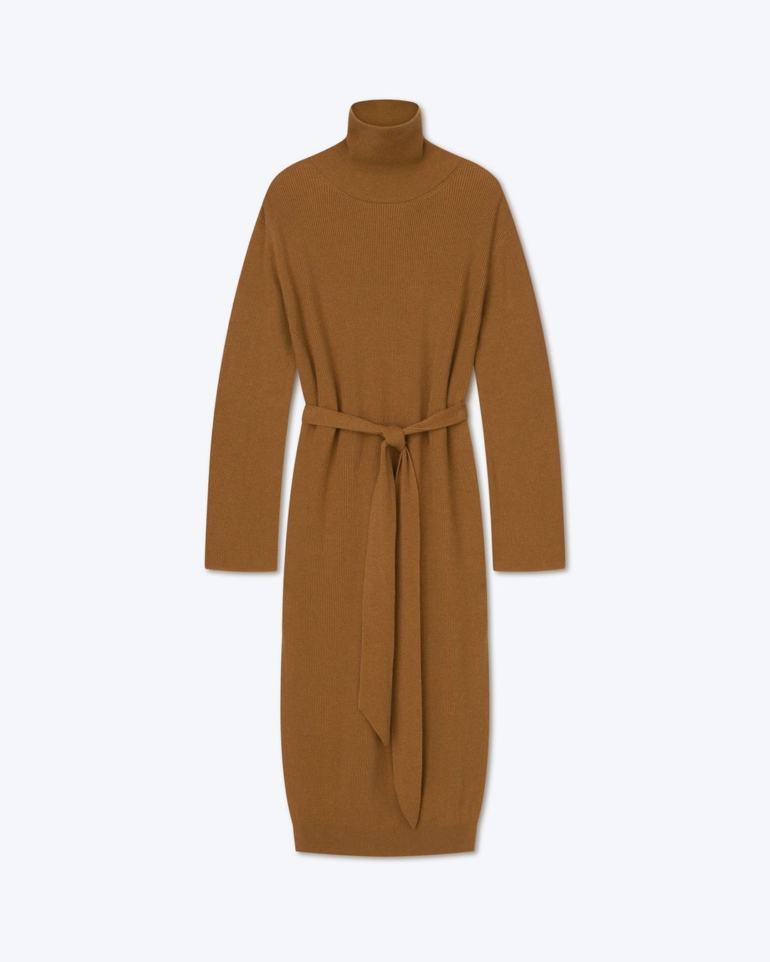 Canaan - Sale Cashmere-Blend Turtleneck Dress - Camel