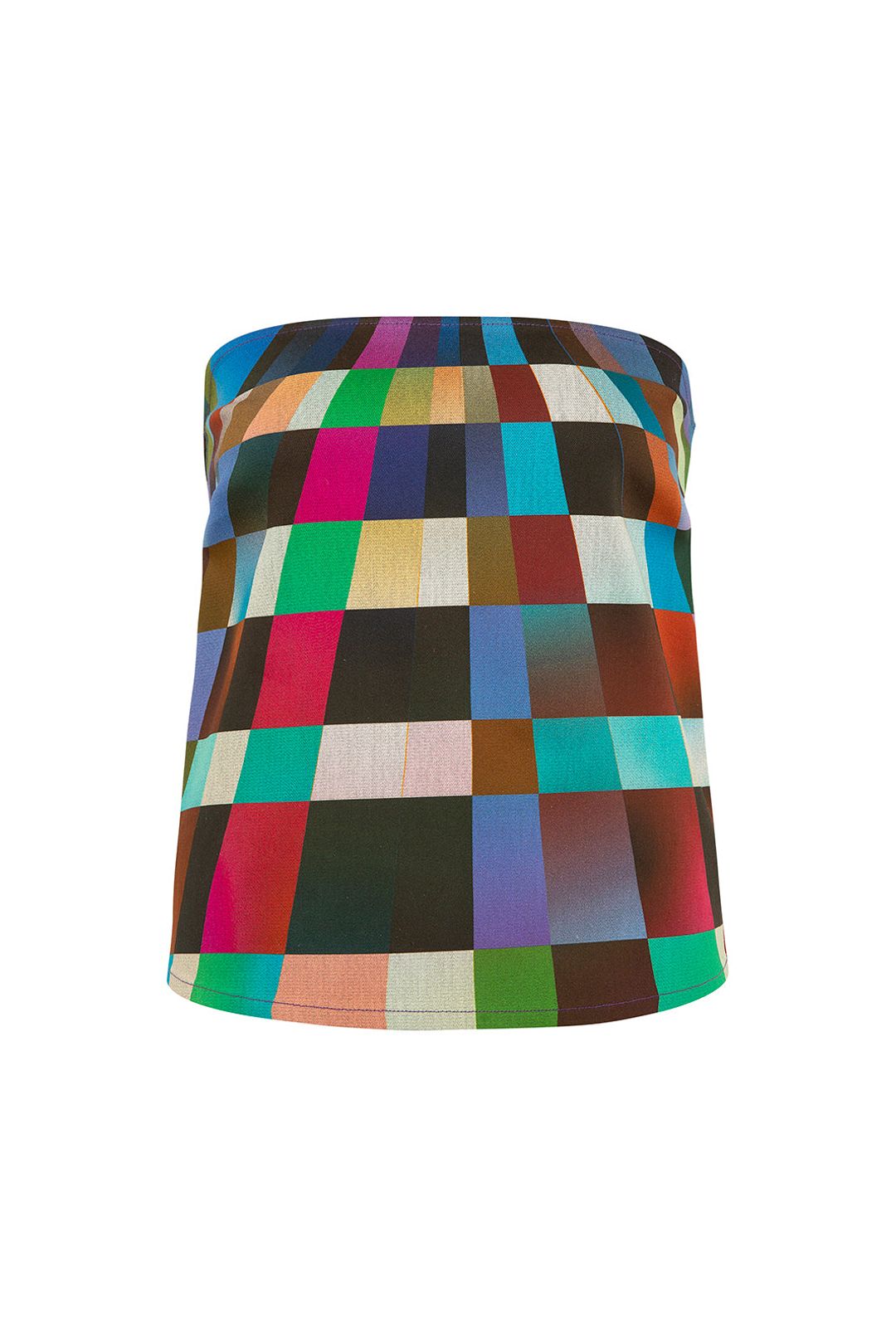 PARI - Kaleidoscope printed strapless top