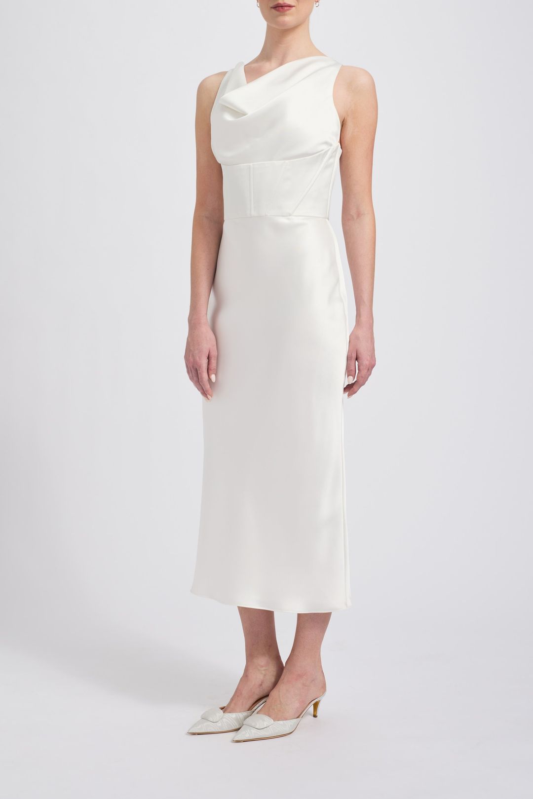 Fluid Satin Corset Dress #3