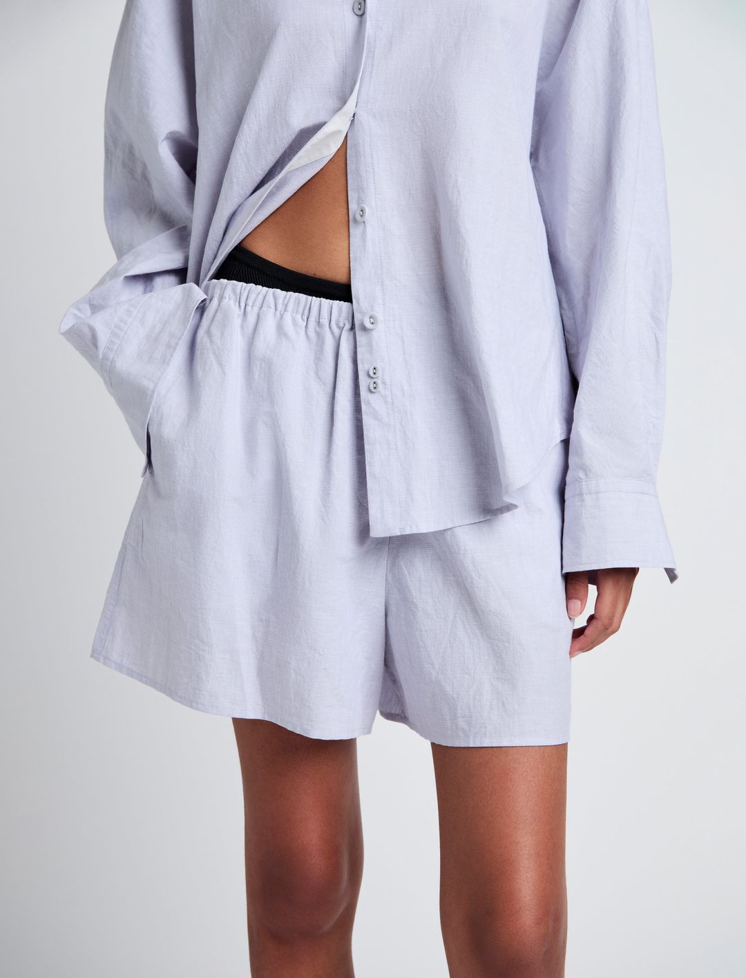 Jana Short in Linen Shirting #6