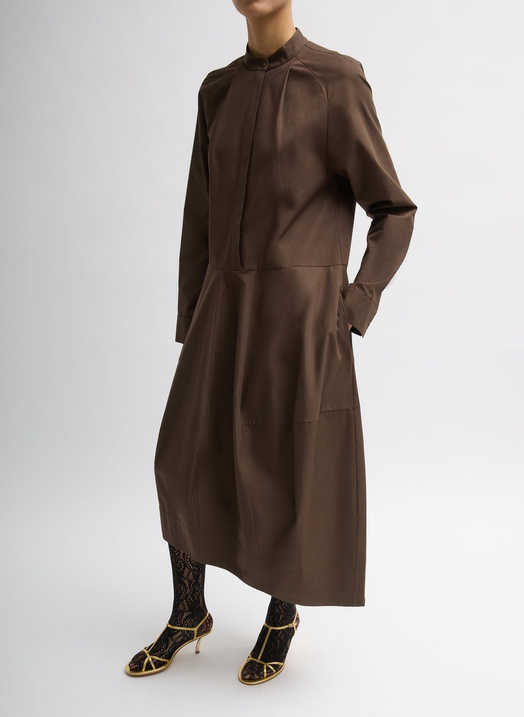 Compact Eco Poplin Balloon Dress