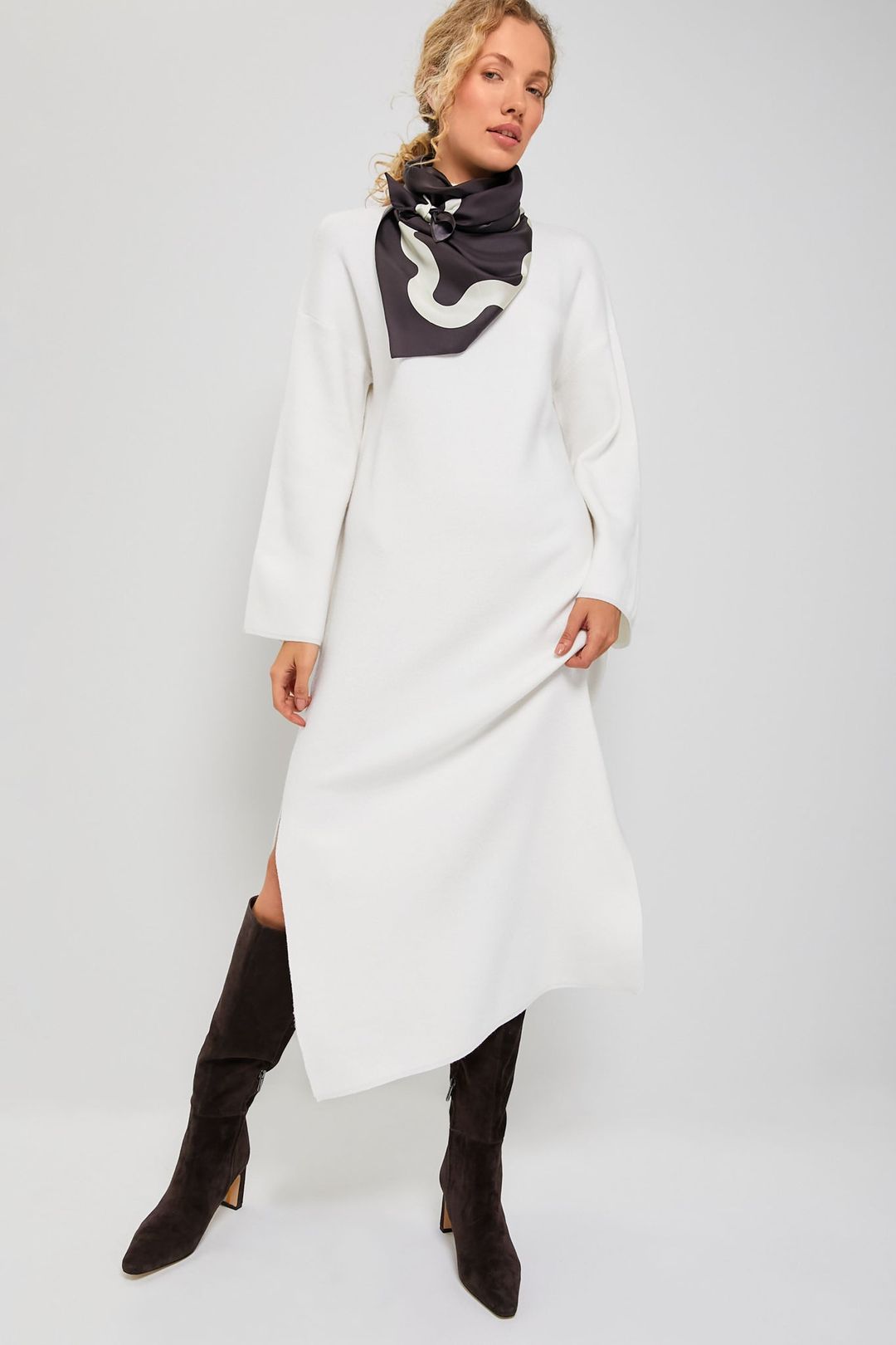Winter White Vivianne Maxi Dress #7