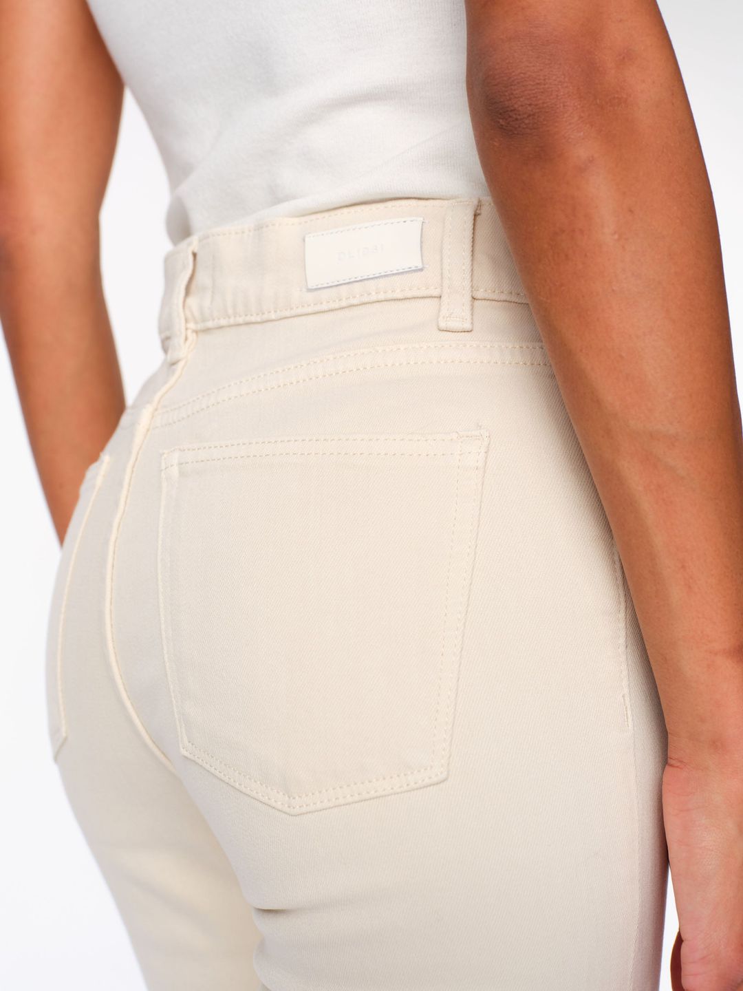 Patti Straight High Rise Vintage Ankle Jeans | Ecru #8