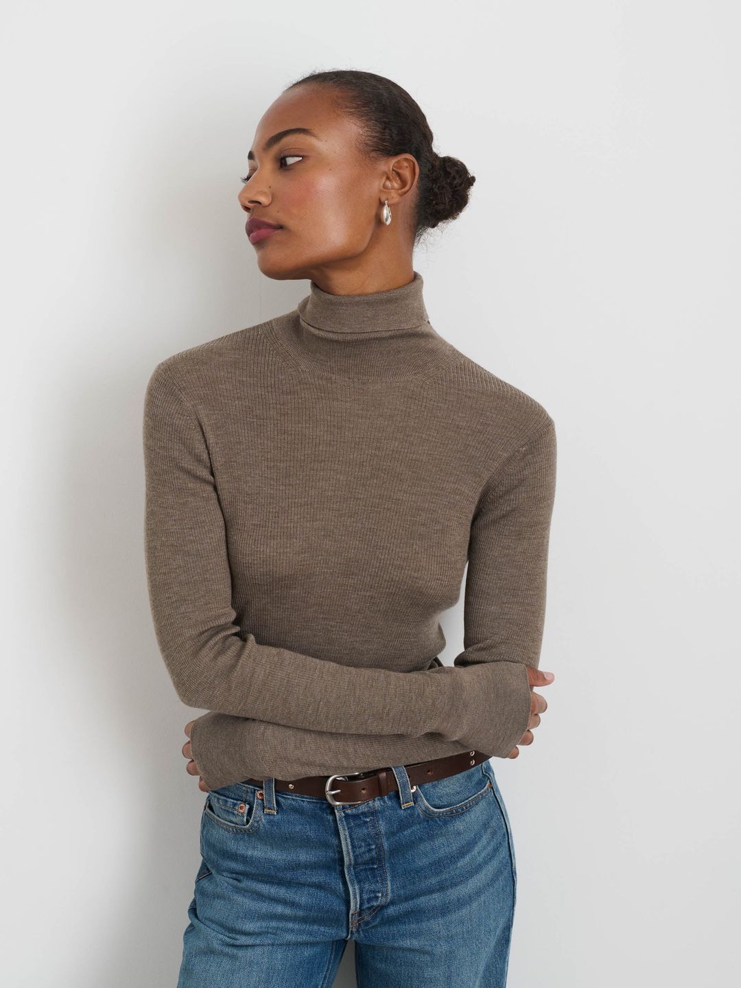 Emmaline Turtleneck In Merino Wool