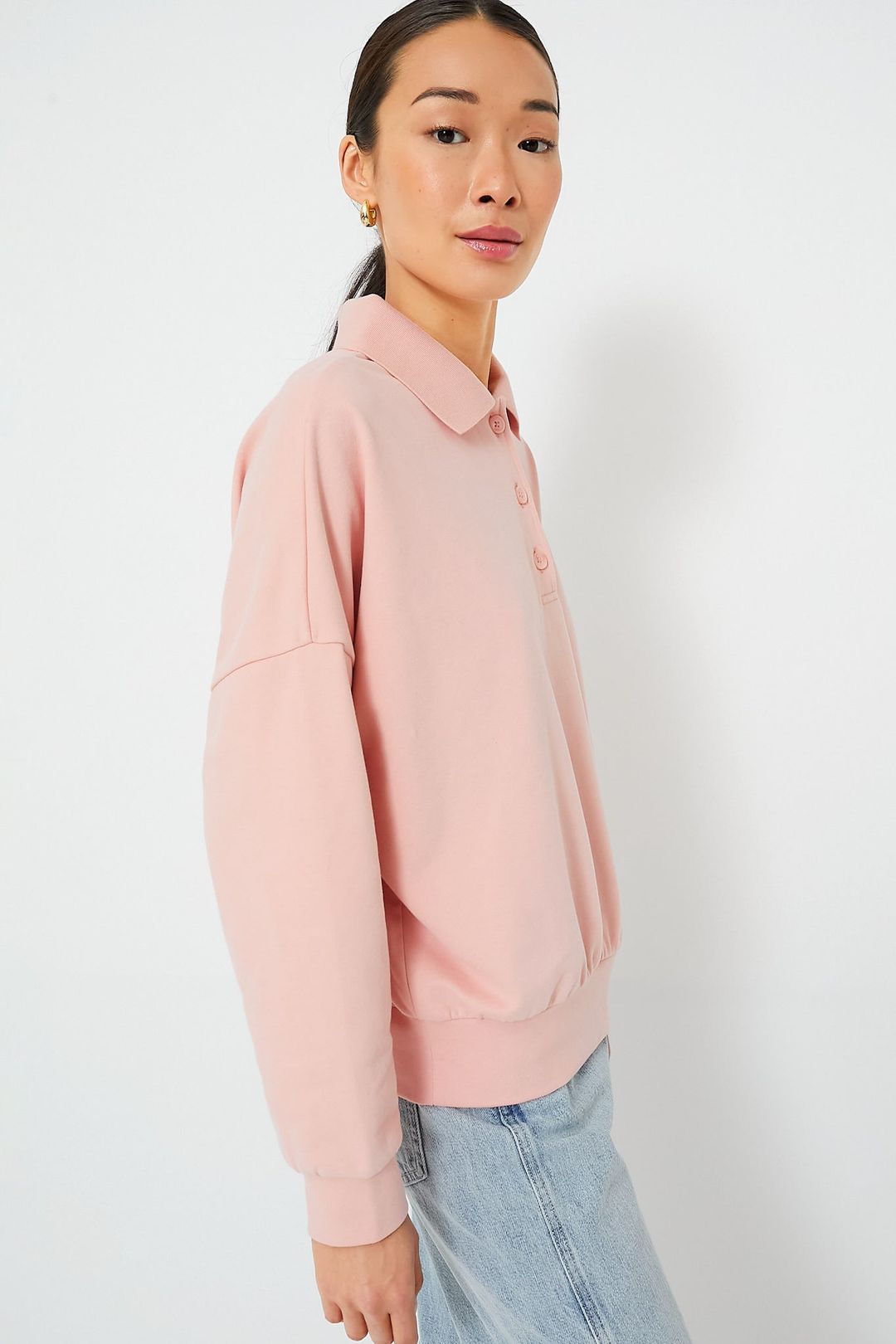 Mauve Bode Polo Sweatshirt #3