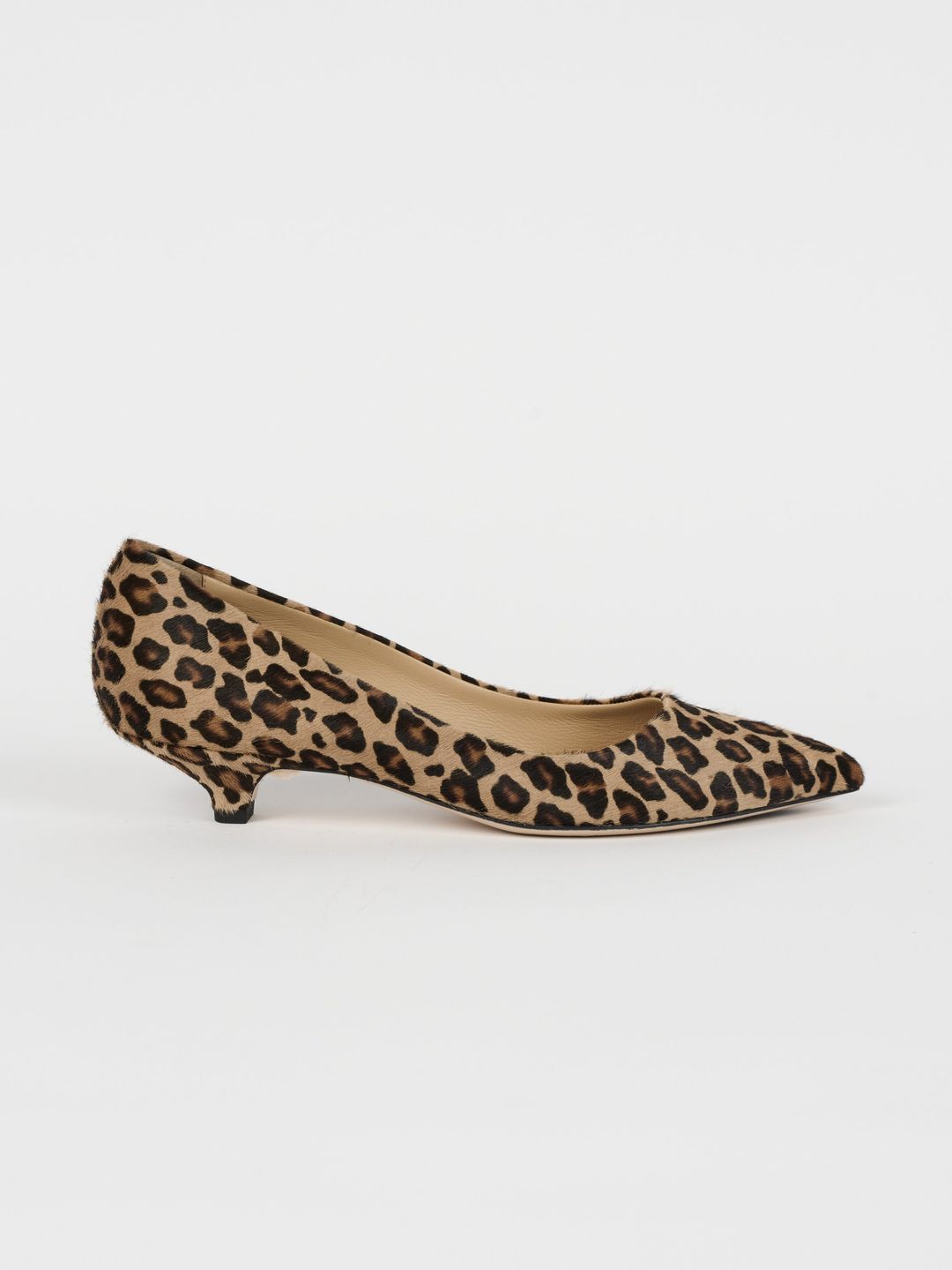 The Kitty Point Heel in Ponyhair Leopard #4