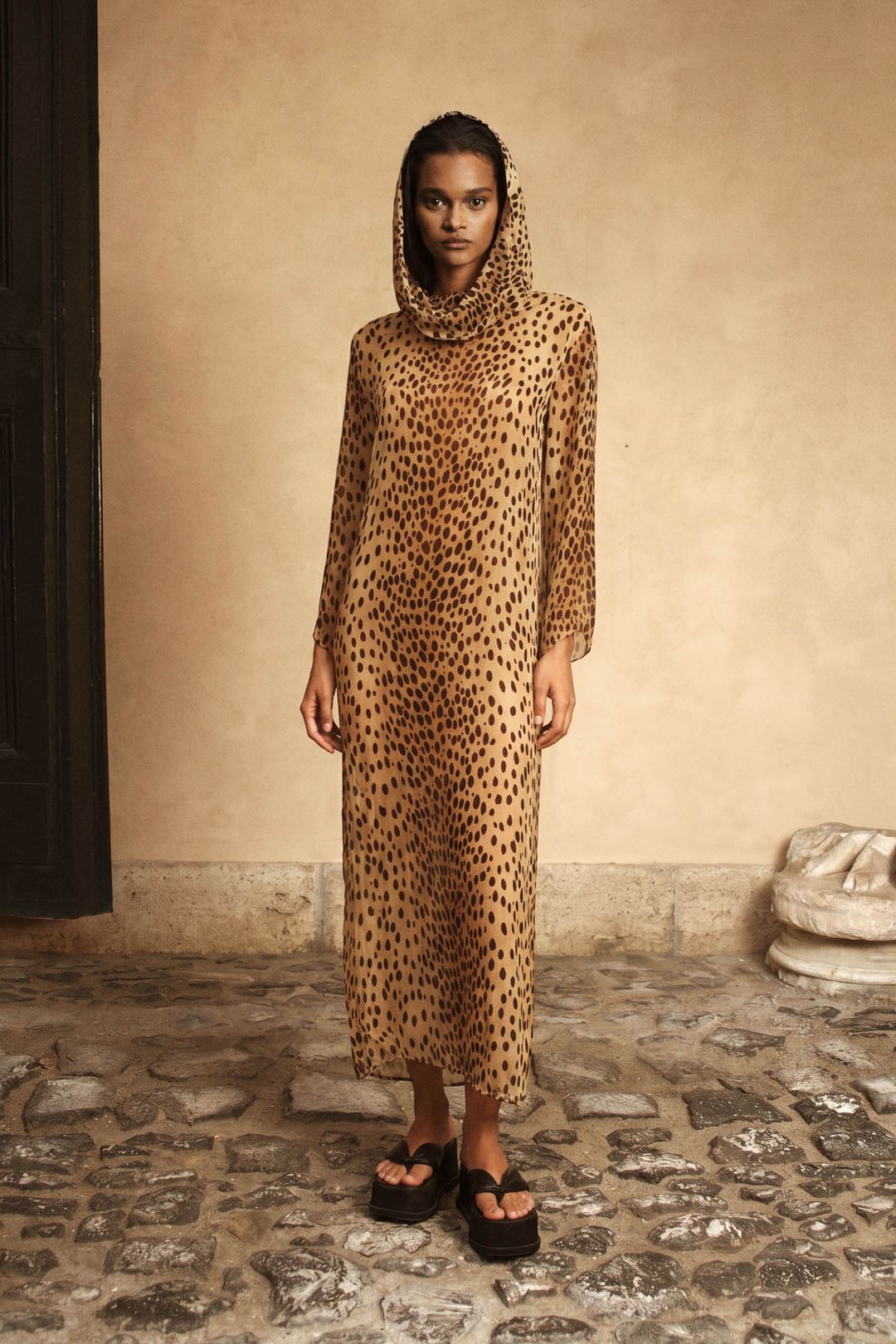 GAIANNE COVER-UP DRESS - CHEETAH
