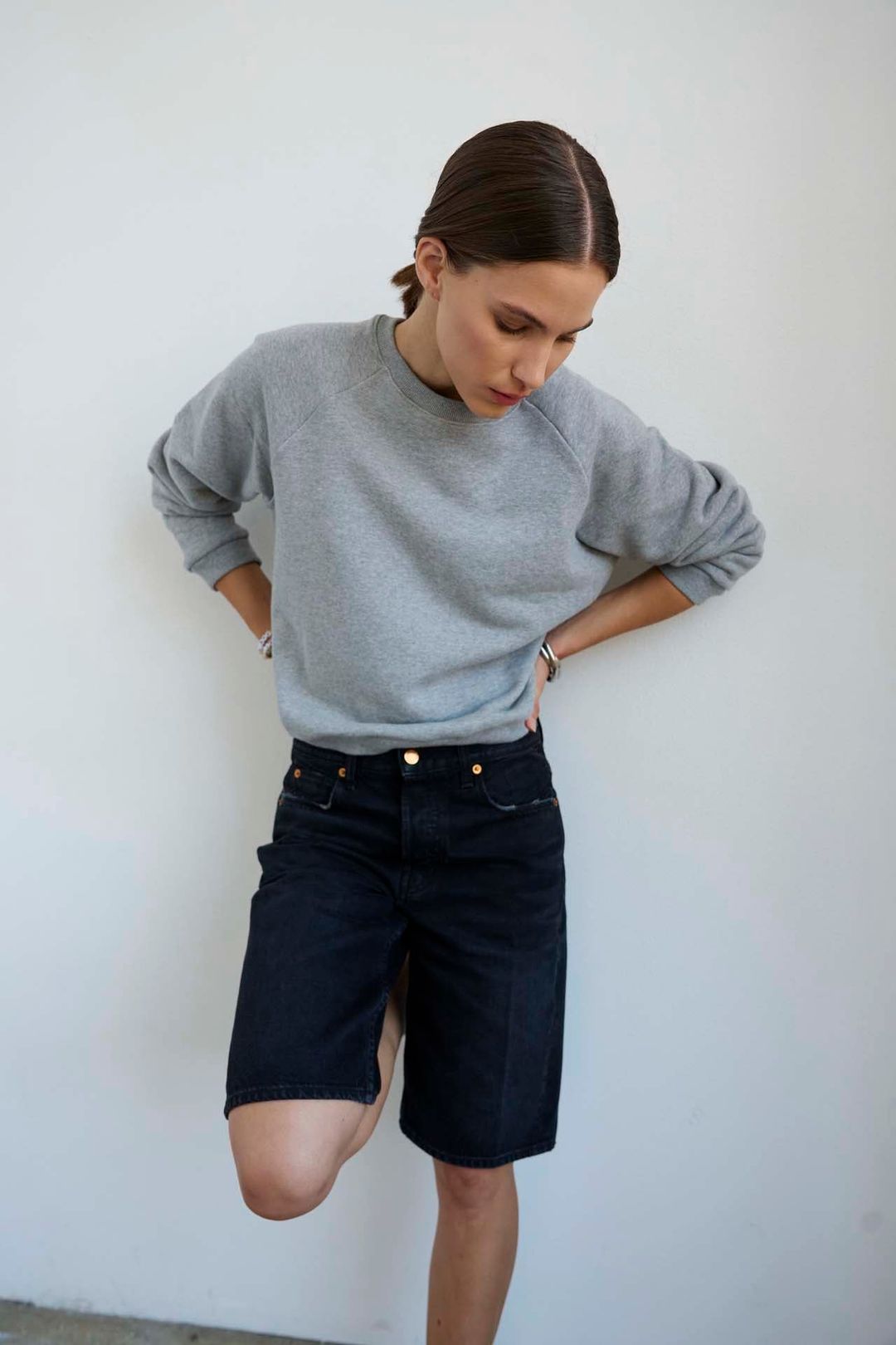 The Daily Sweatshirt in Heather Grey #9