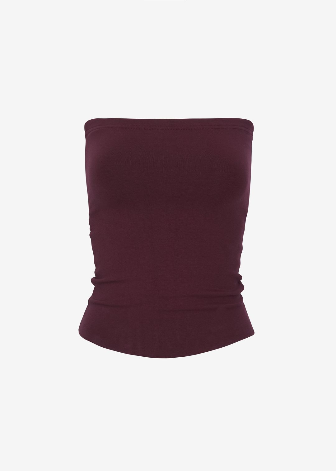 Solrae Tube Top - Burgundy #11