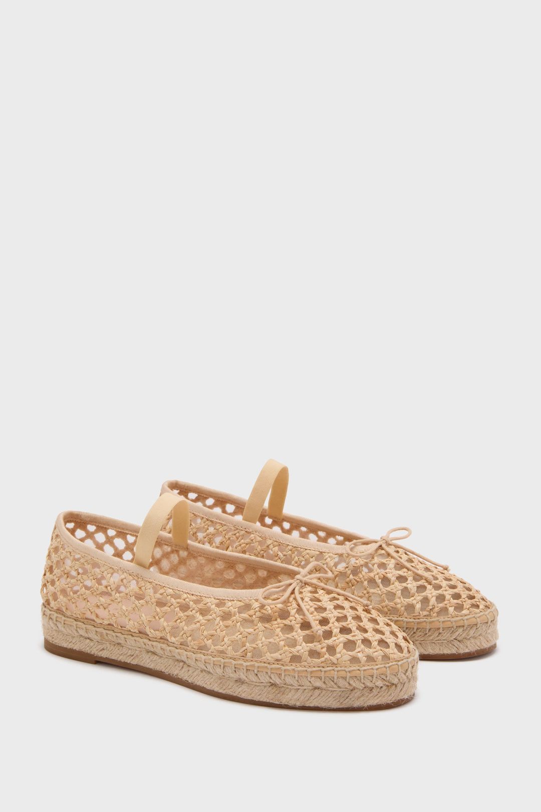 Natural Crochet Raffia Kayla Ballet Espadrilles #5