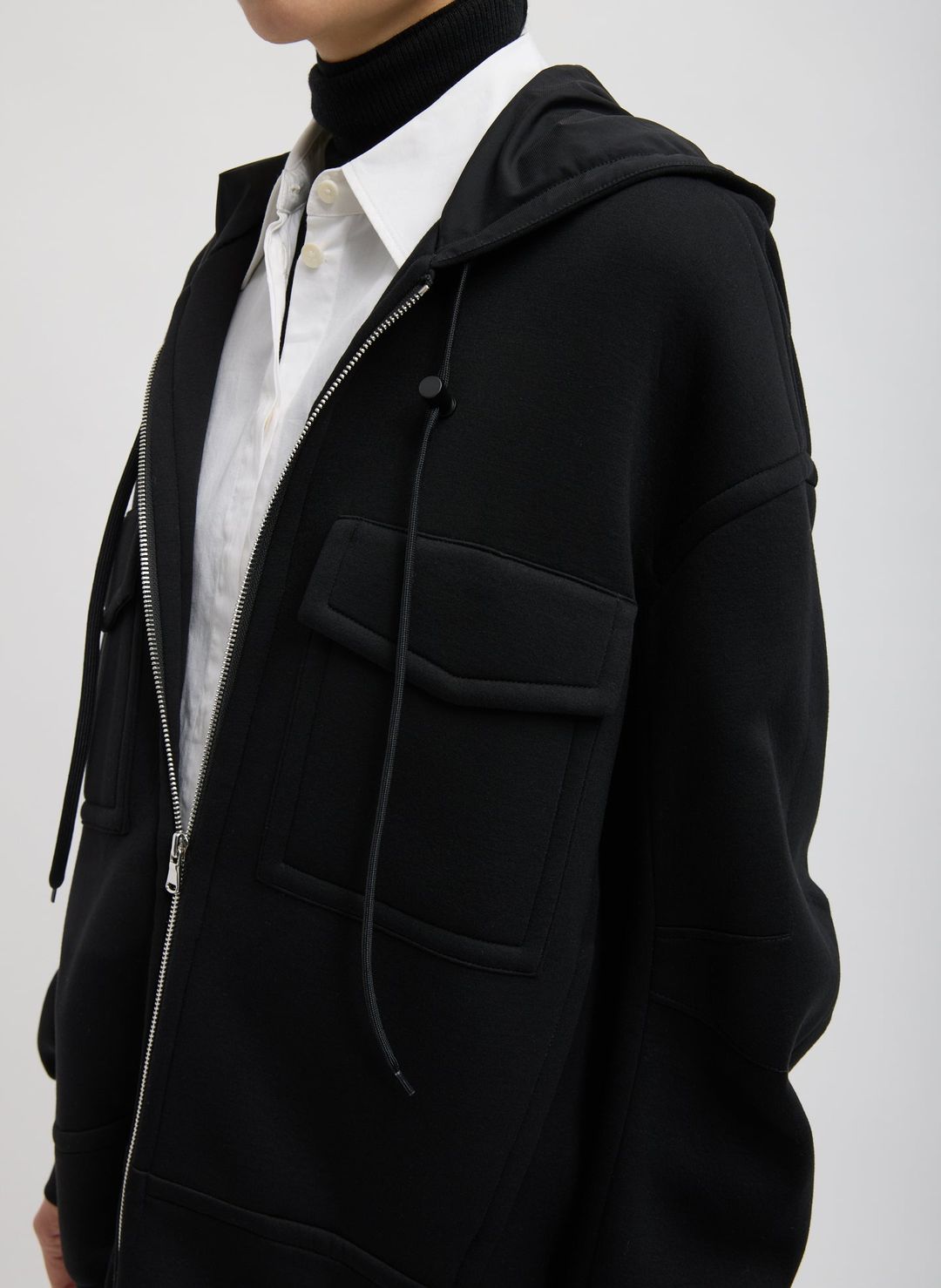 Techy Viscose Zip Up Hoodie #4