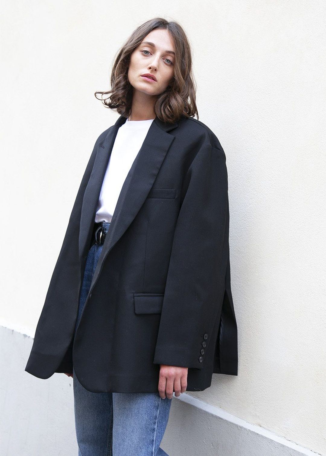 Frankie Oversized Boyfriend Blazer - Black #7