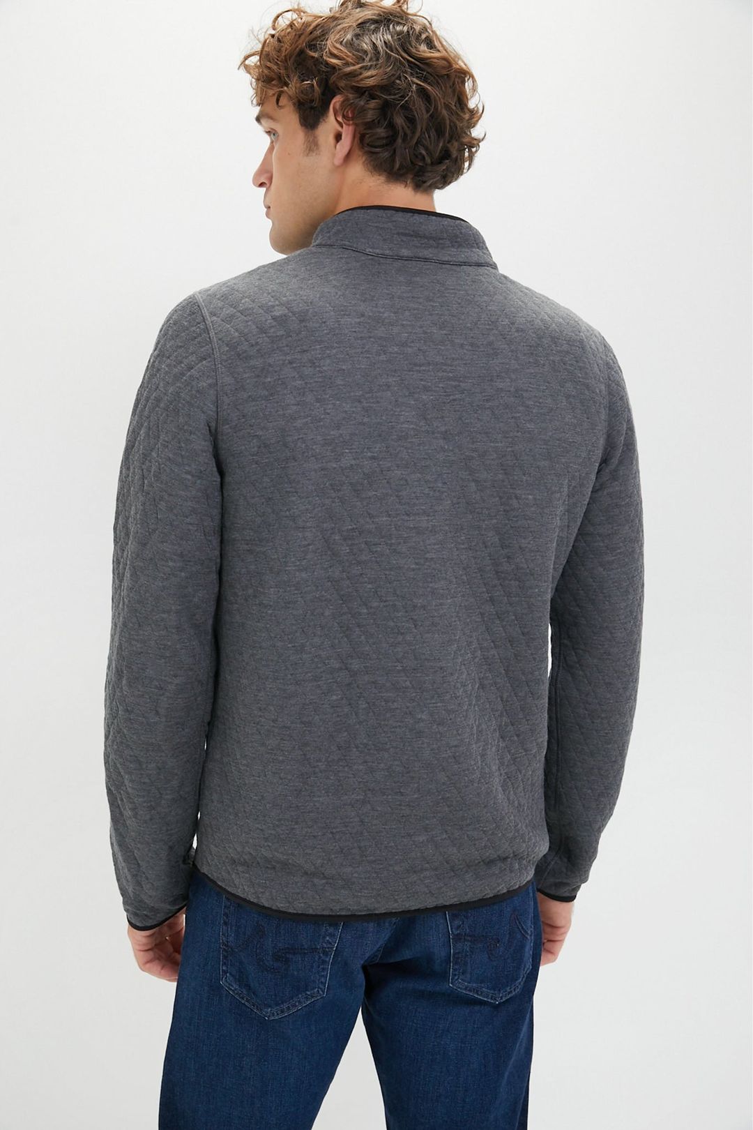 Charcoal Heather Gray Corbet Reversible Pullover #5