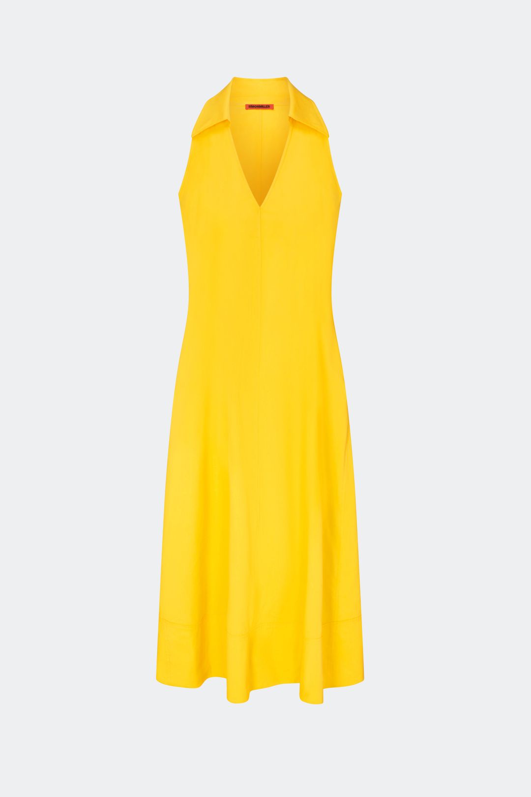 Nava Poplin Midi Dress in Sungold #6
