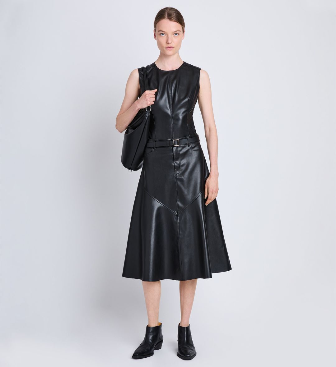 Jesse Skirt in Faux Leather