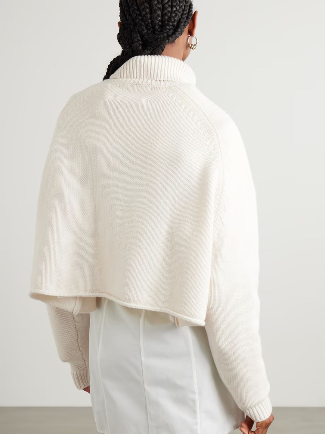 Cathie cropped cashmere turtleneck sweater #3