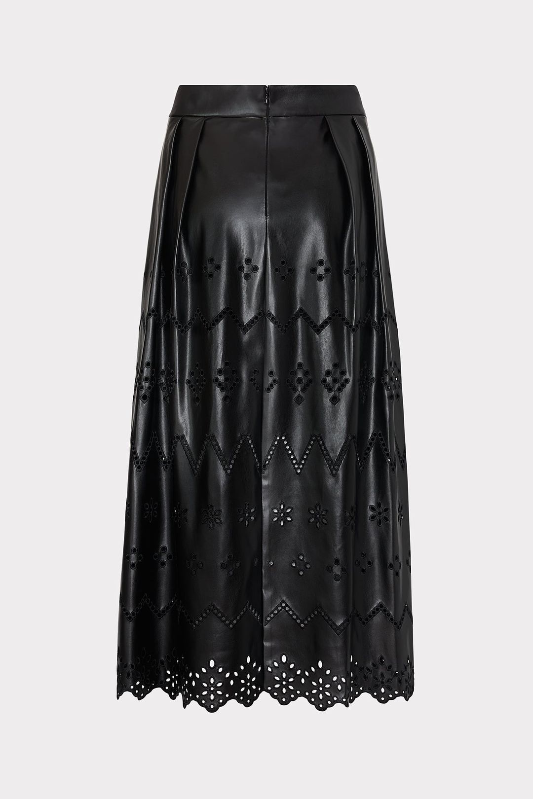 Jolene Eyelet Vegan Leather Skirt #4