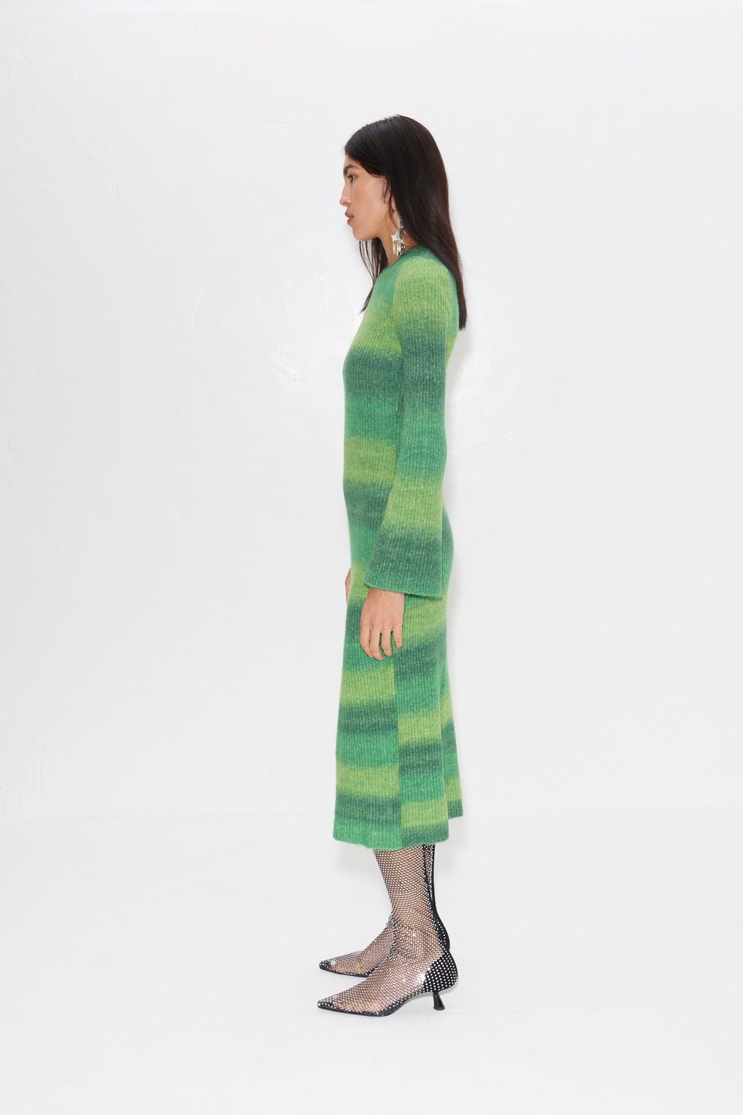 Axon Dress in Gummy Green Multi #4