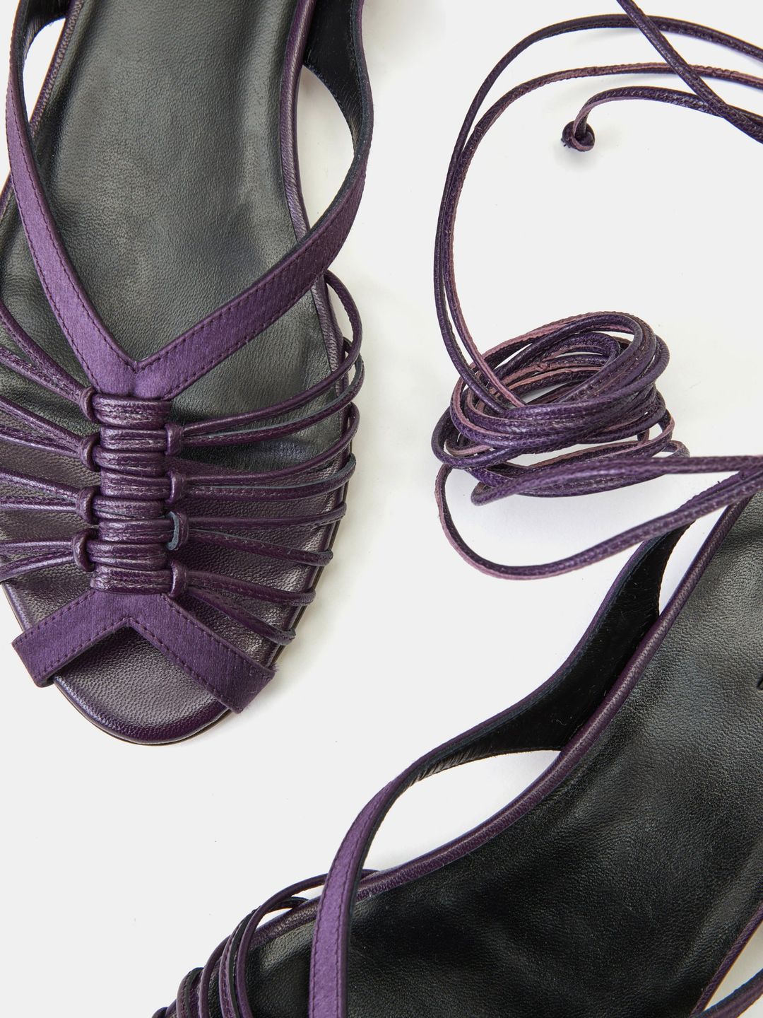 Cage Sandal / Eggplant Satin #3