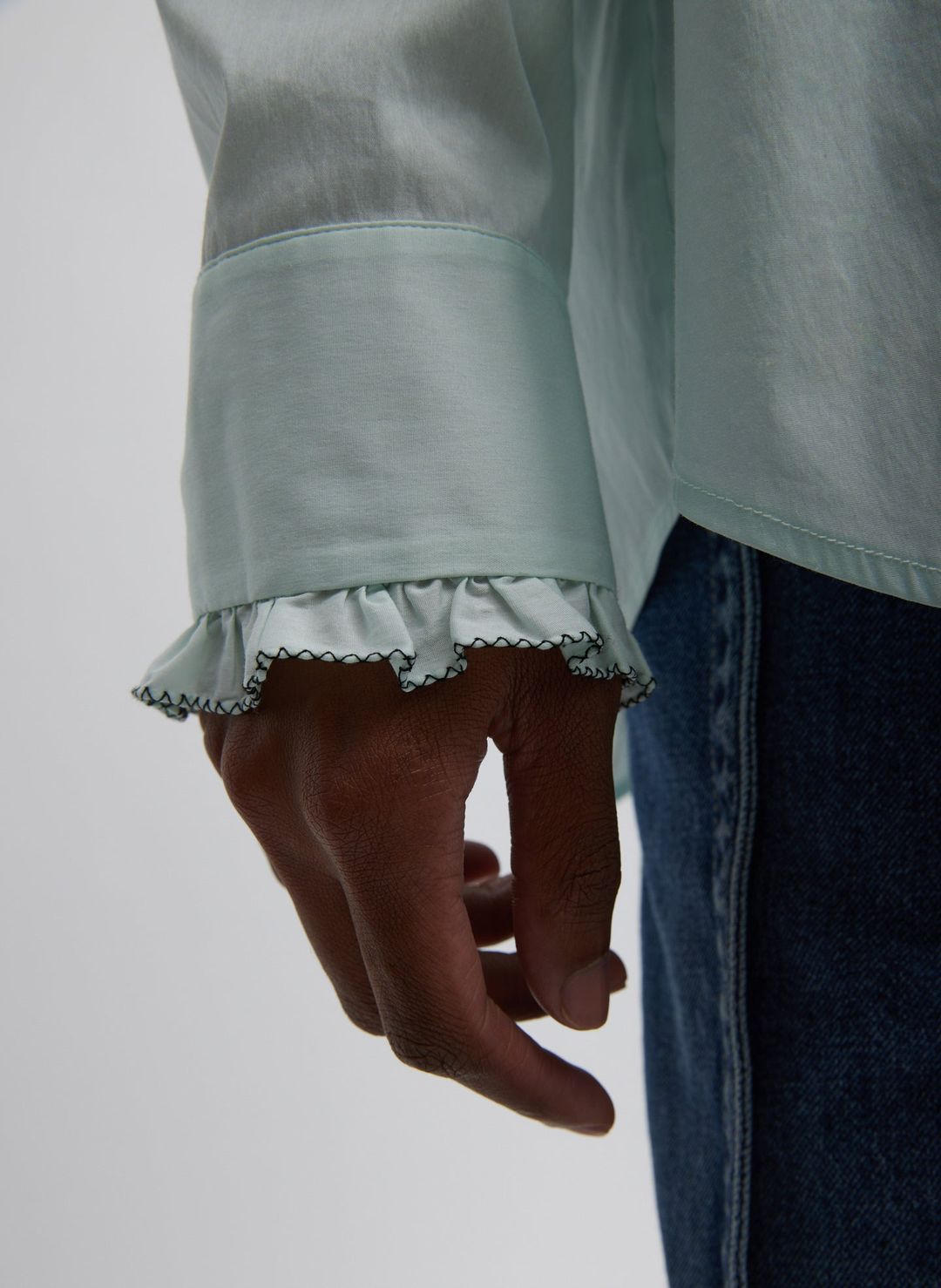 Light Weight Cotton Nylon Easy Tuxedo Shirt #6