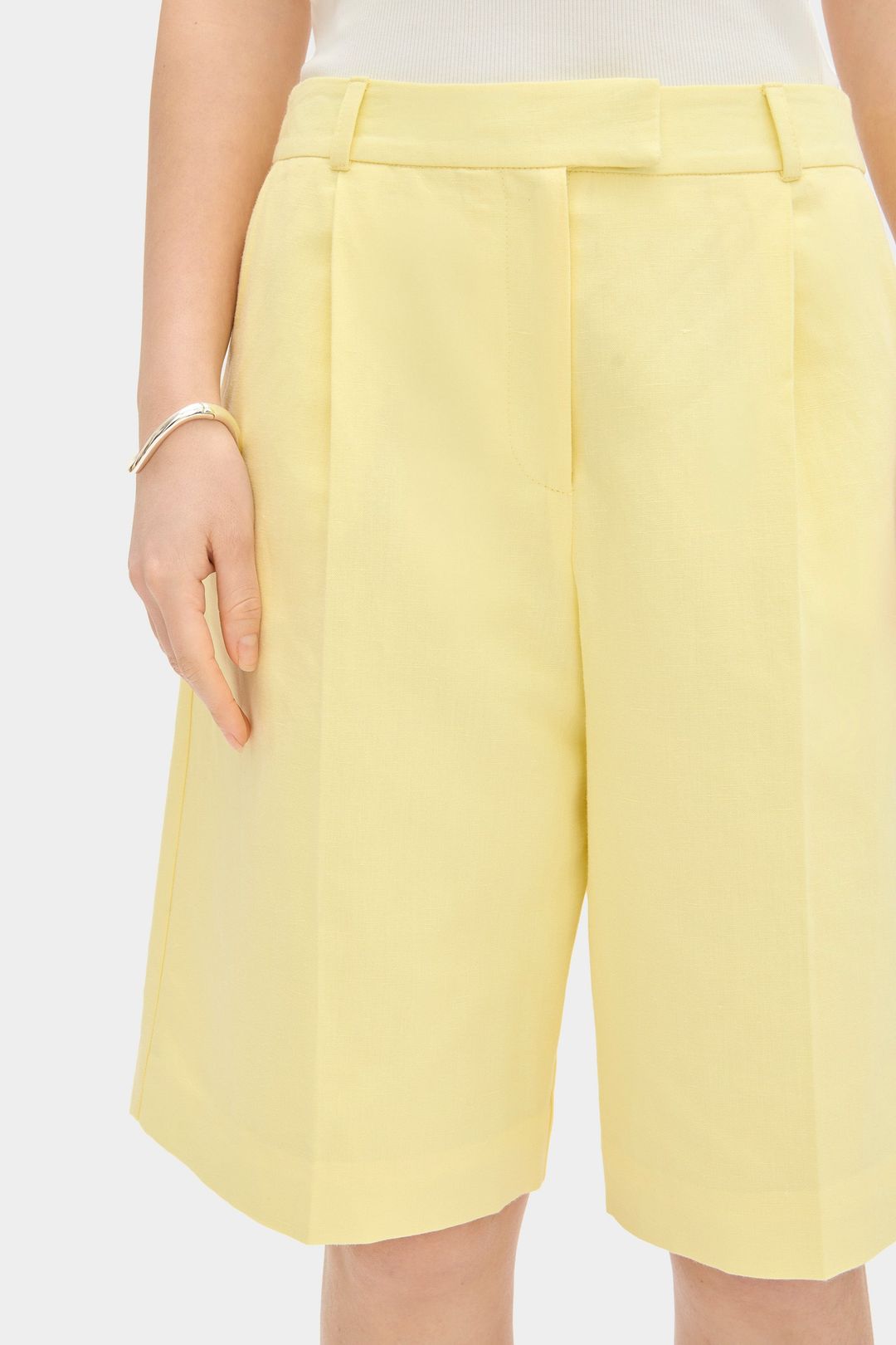 LB Blake Tailored Linen Bermuda Shorts #3