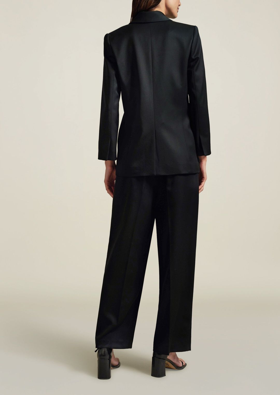 Boxy Tuxedo Blazer in Black #5