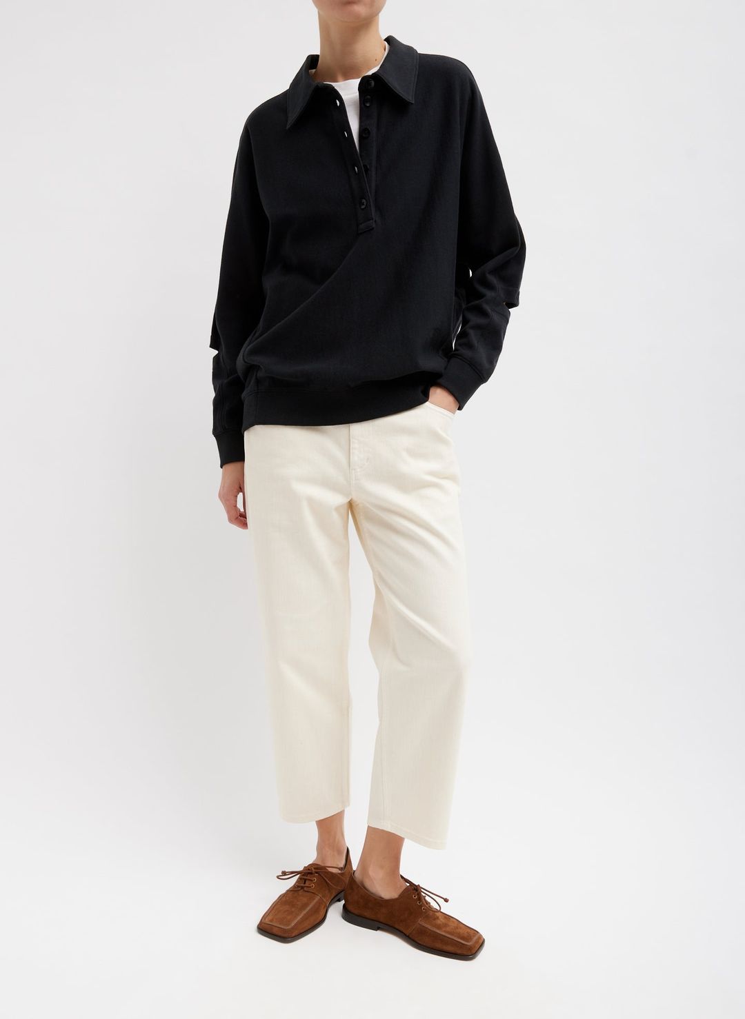 Summer Sweatshirting Polo Collar Sweatshirt #5