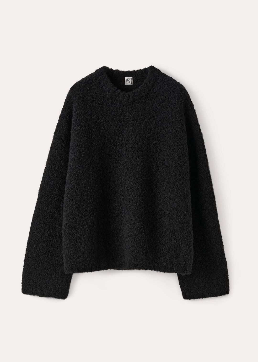 Boxy Bouclé knit black #4