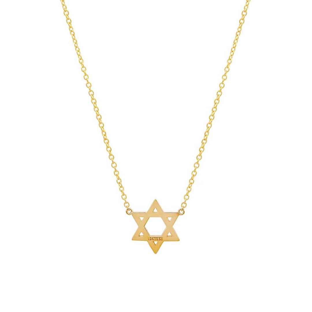 Mini Diamond Star of David Necklace