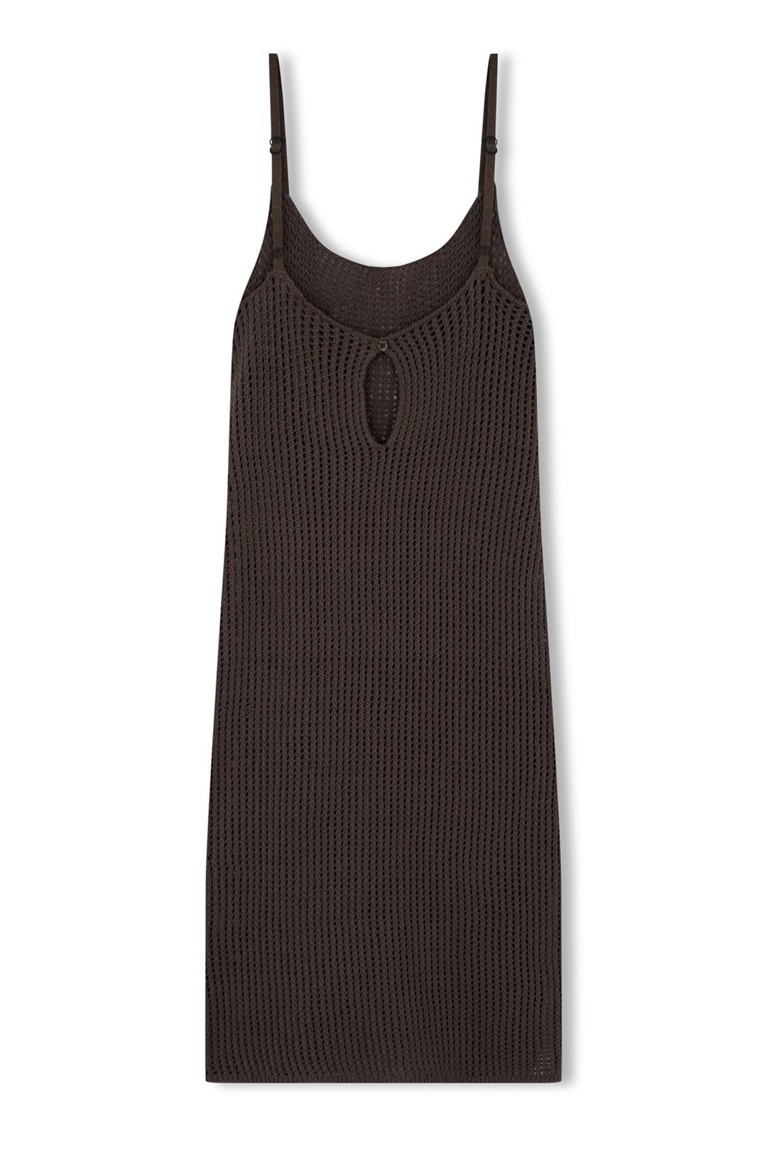 Charcoal Cotton Crochet Dress #8