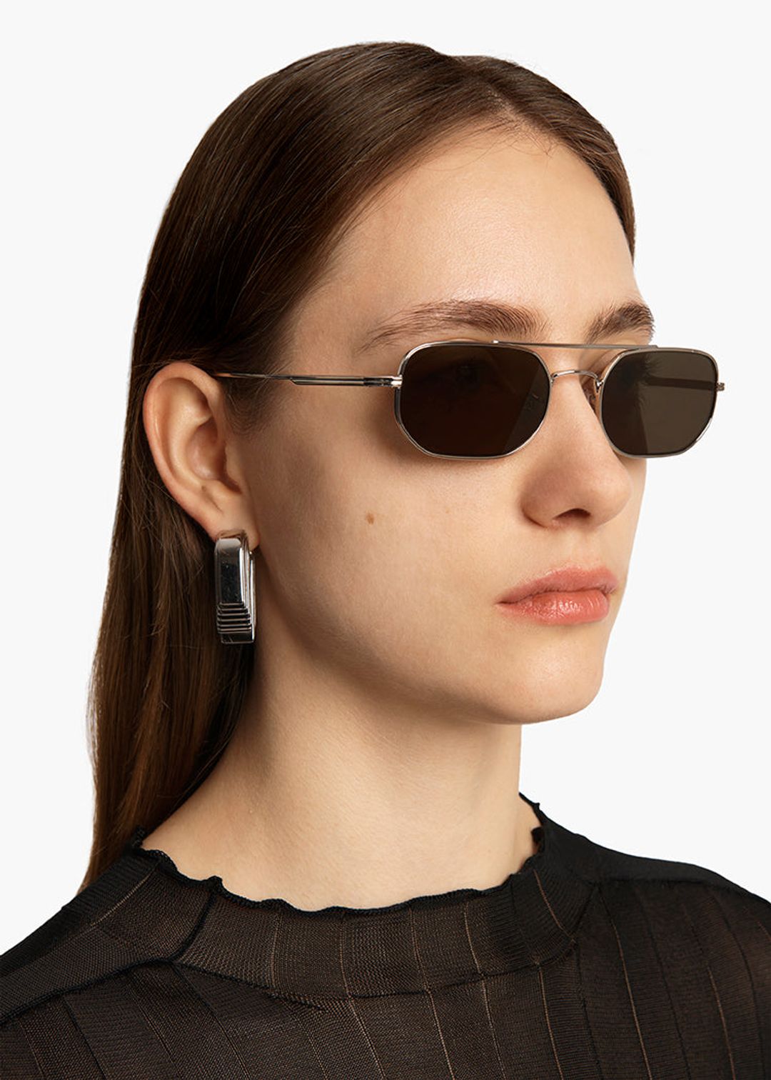 KHAITE x Oliver Peoples 1989C in Silver and Grey #4