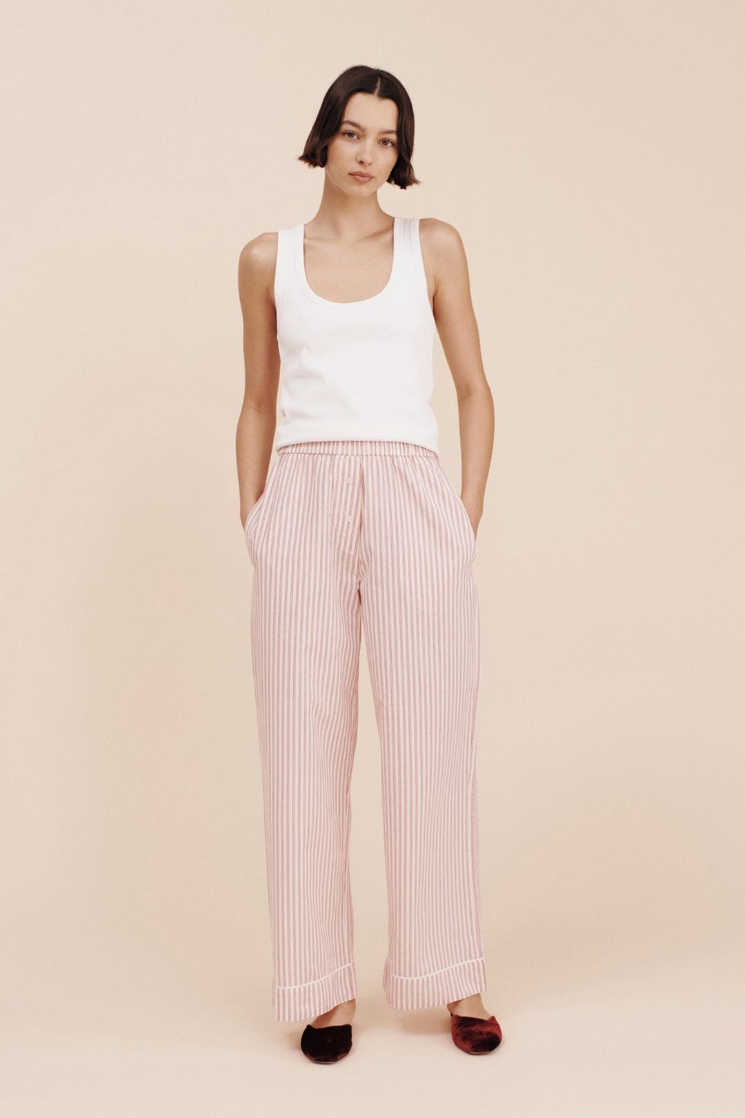 EDIE PANT - STRAWBERRY STRIPE #3