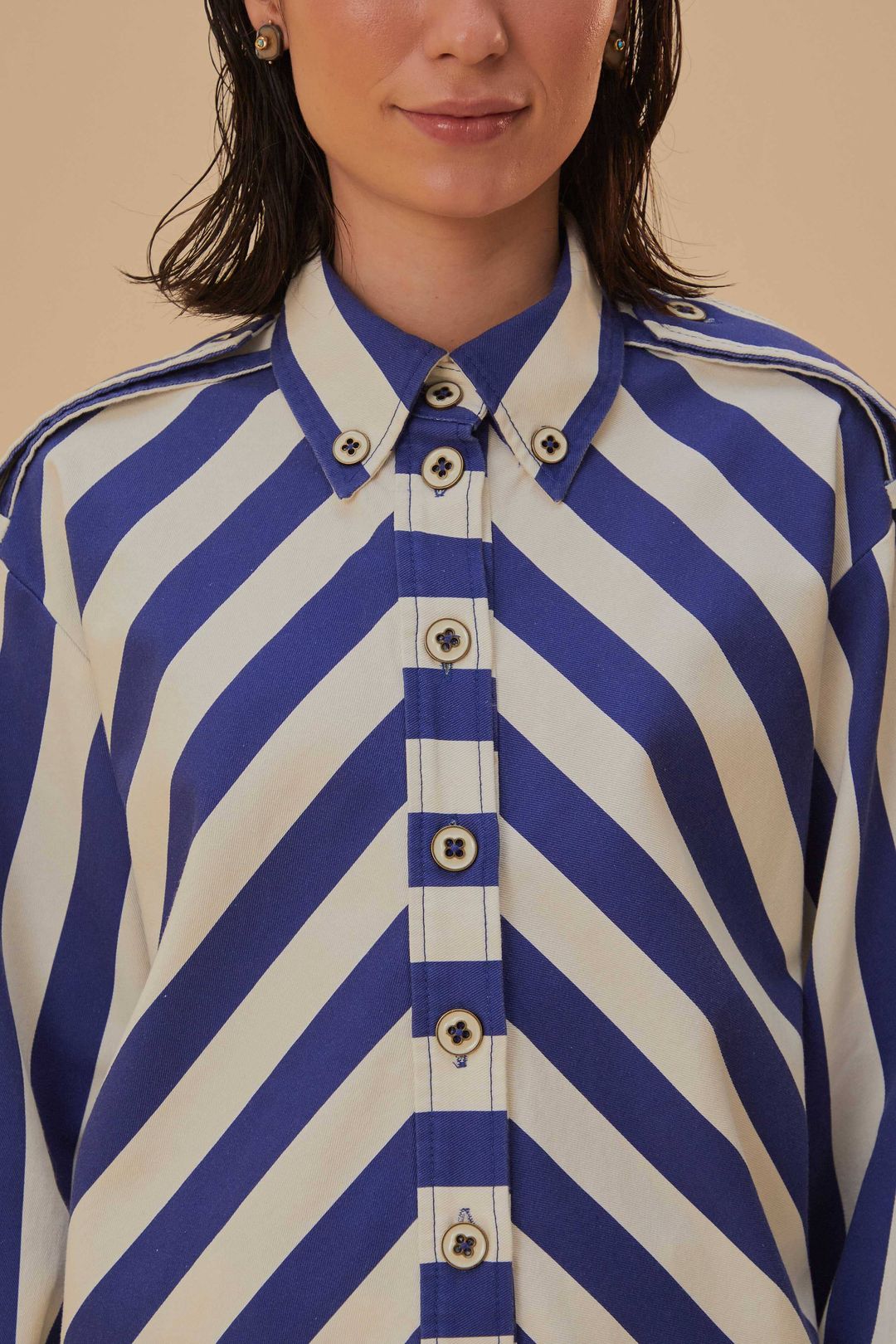 Blue Striped Long Sleeve Shirt #3