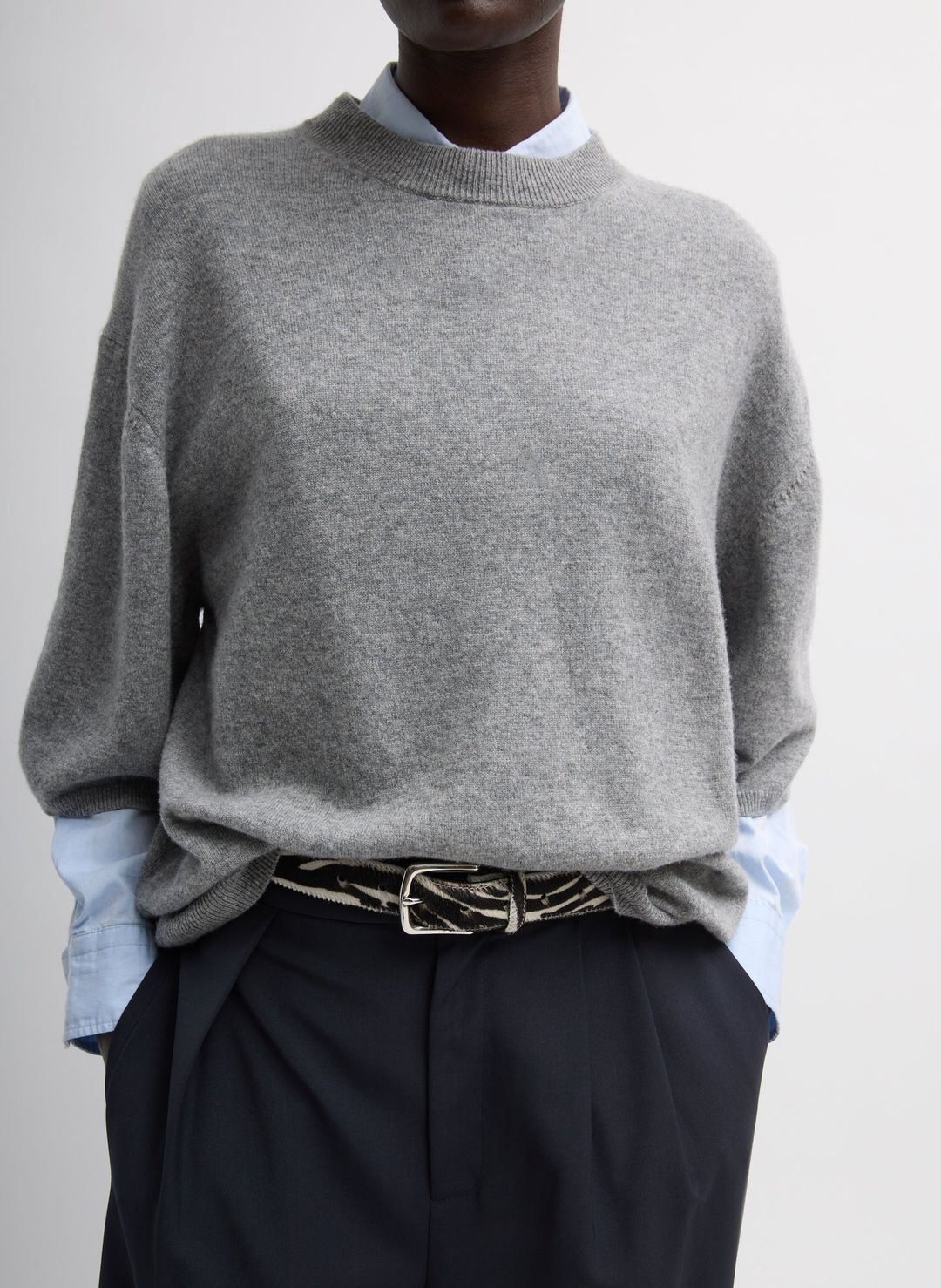 Washable Cashmere Oversized Easy T-Shirt