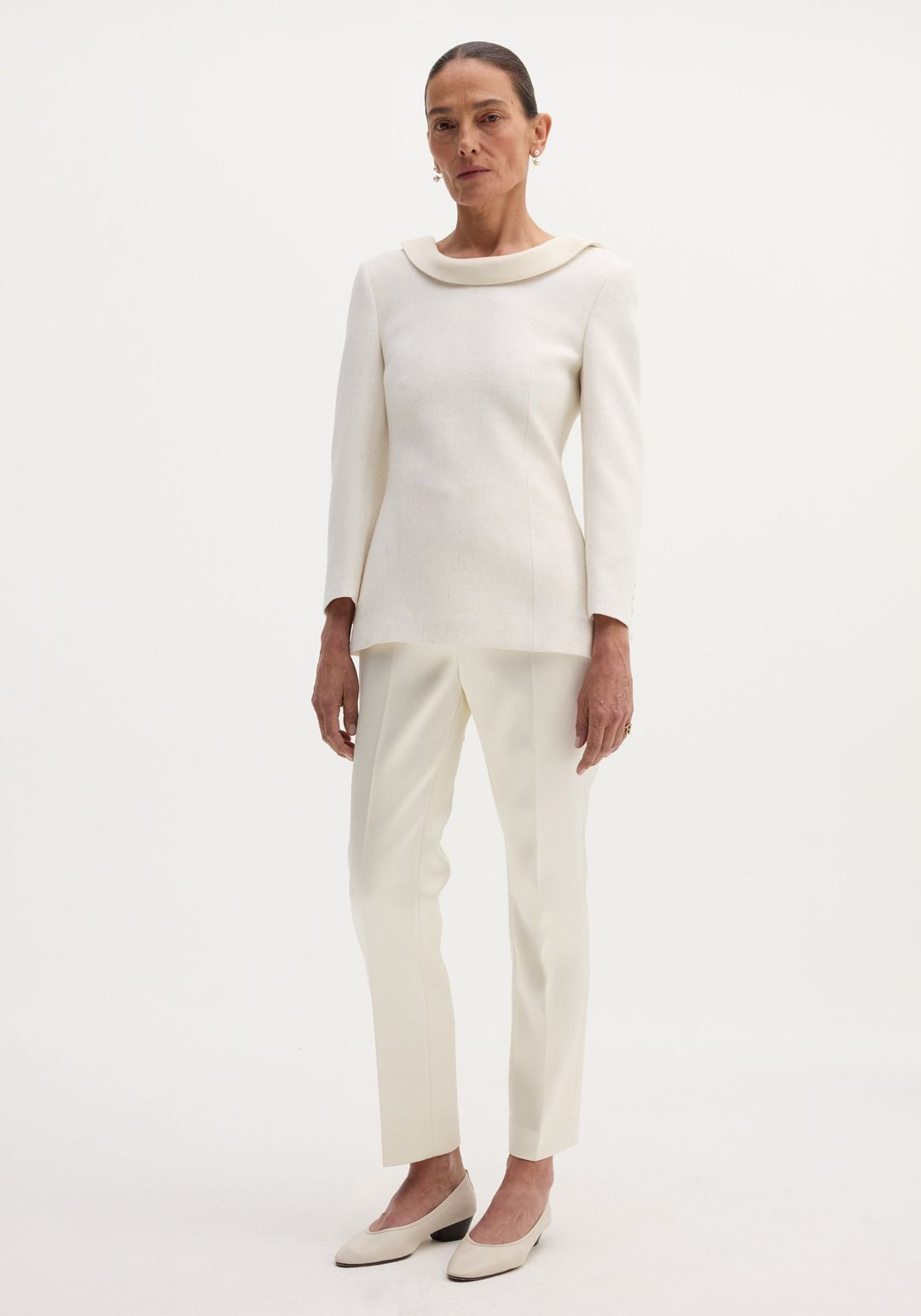 Reversed blazer | winter white