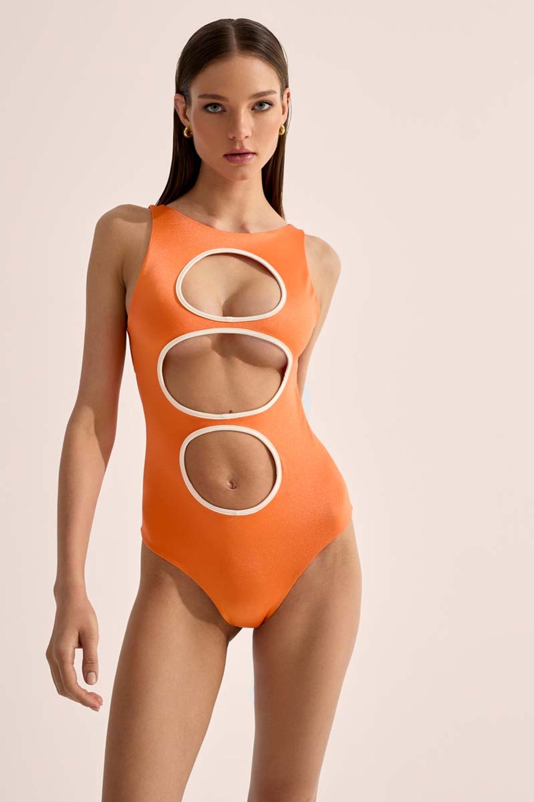 Radial Cut Out Swimsuit