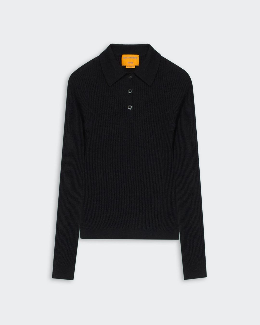 Ls Shrunken Polo - Black