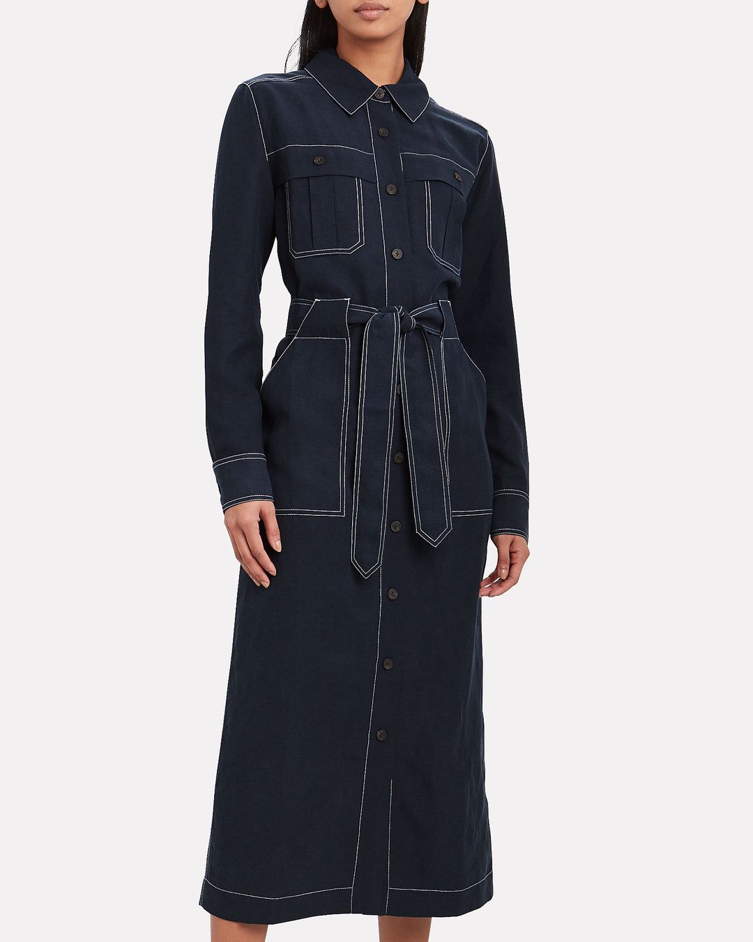 Juno Linen-Blend Shirt Dress #2