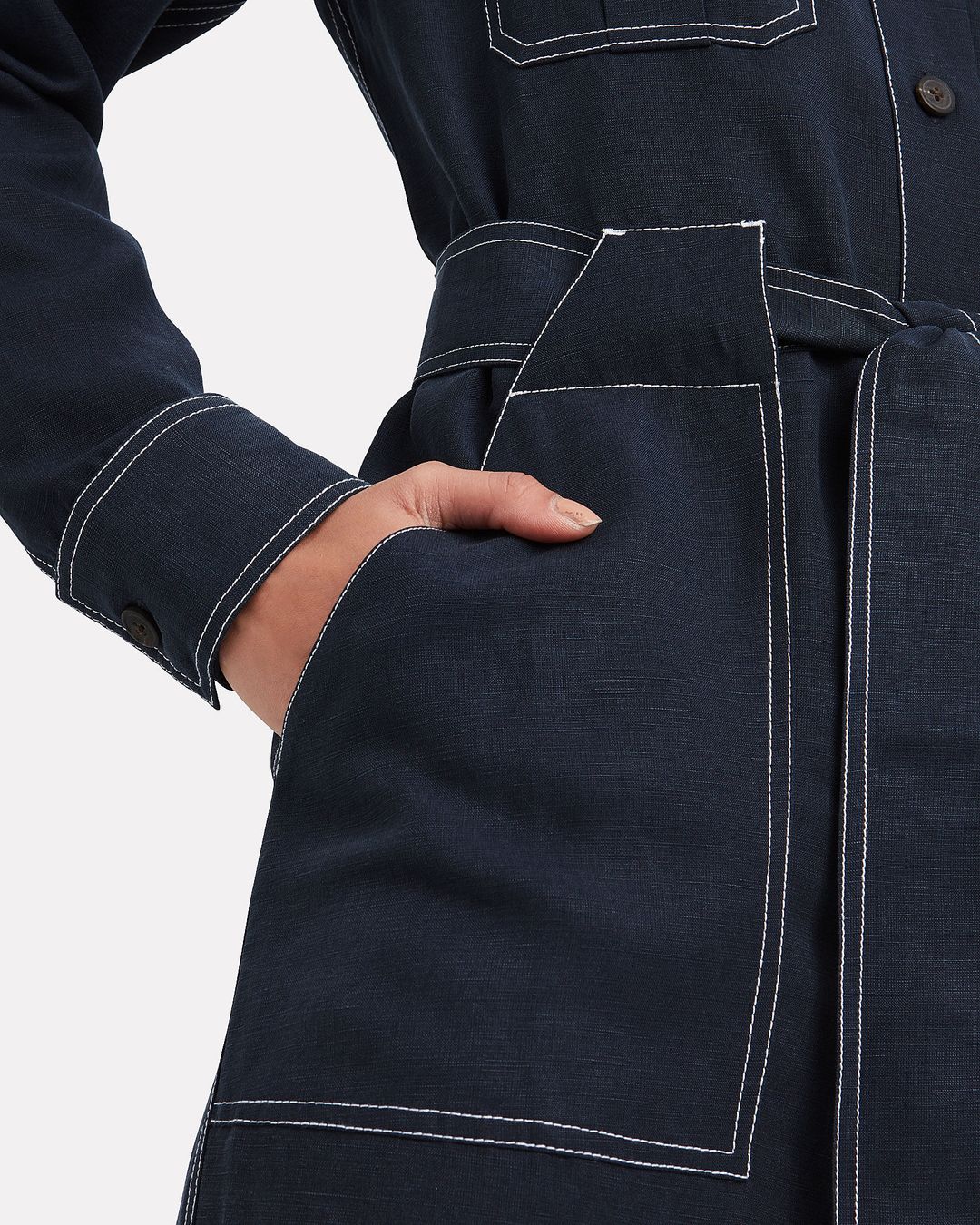 Juno Linen-Blend Shirt Dress #4