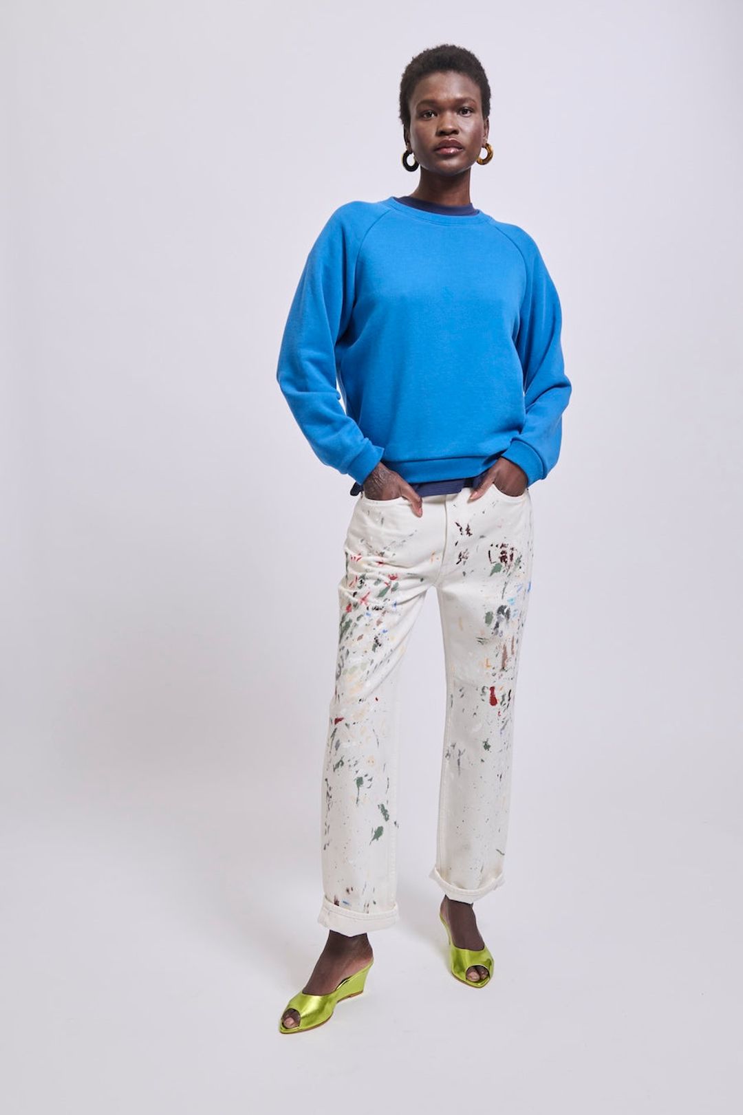 The Daily Sweatshirt in Royal Blue #5