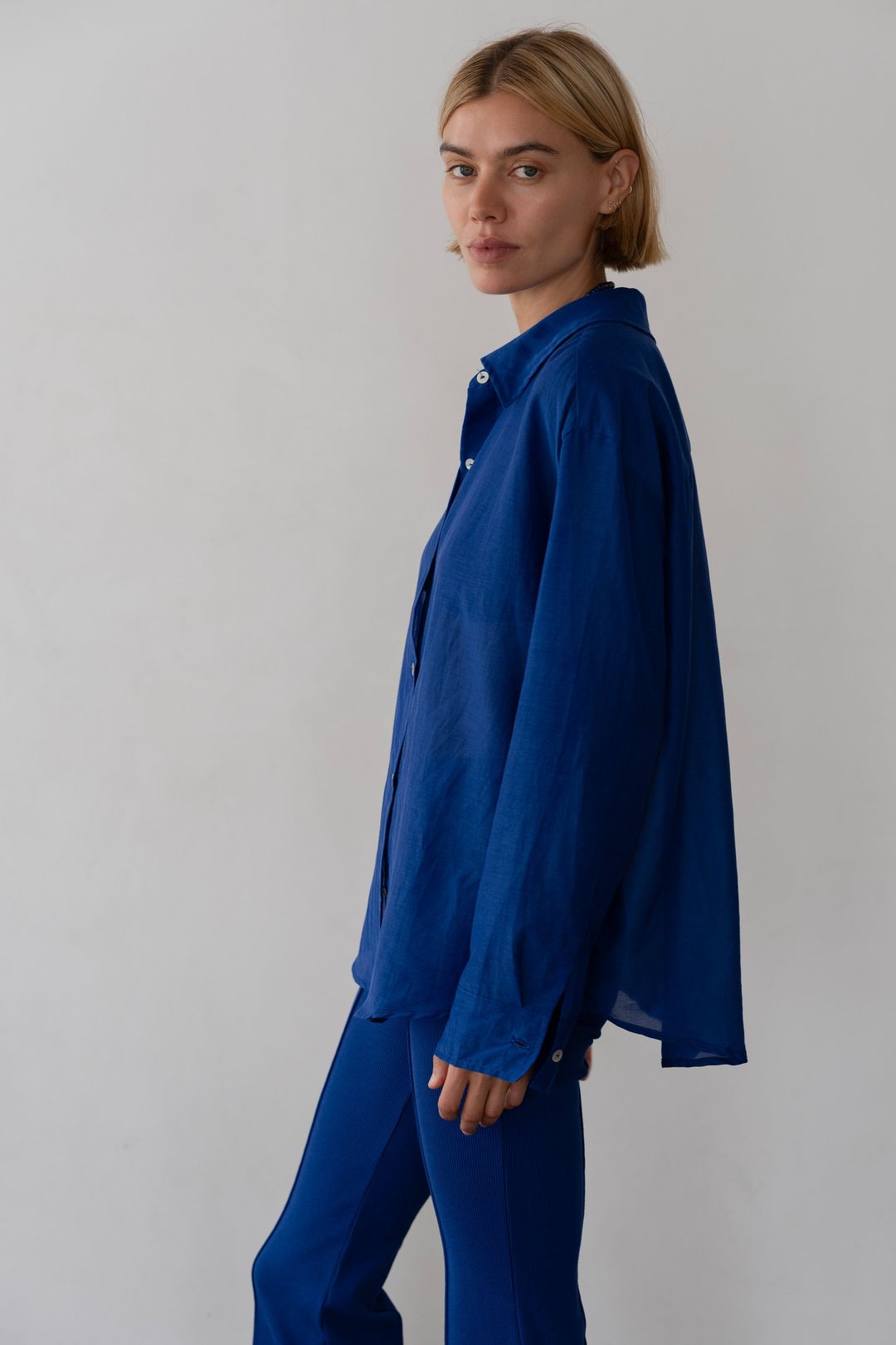 The Silk Cotton Sheer Shirt #3