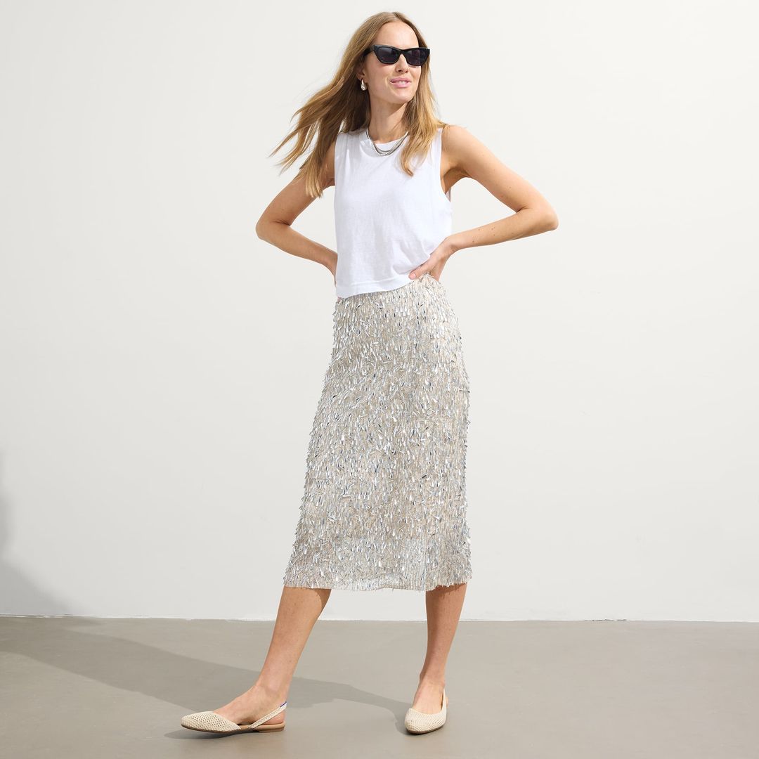 The Almond Slingback - Off White Mesh #4