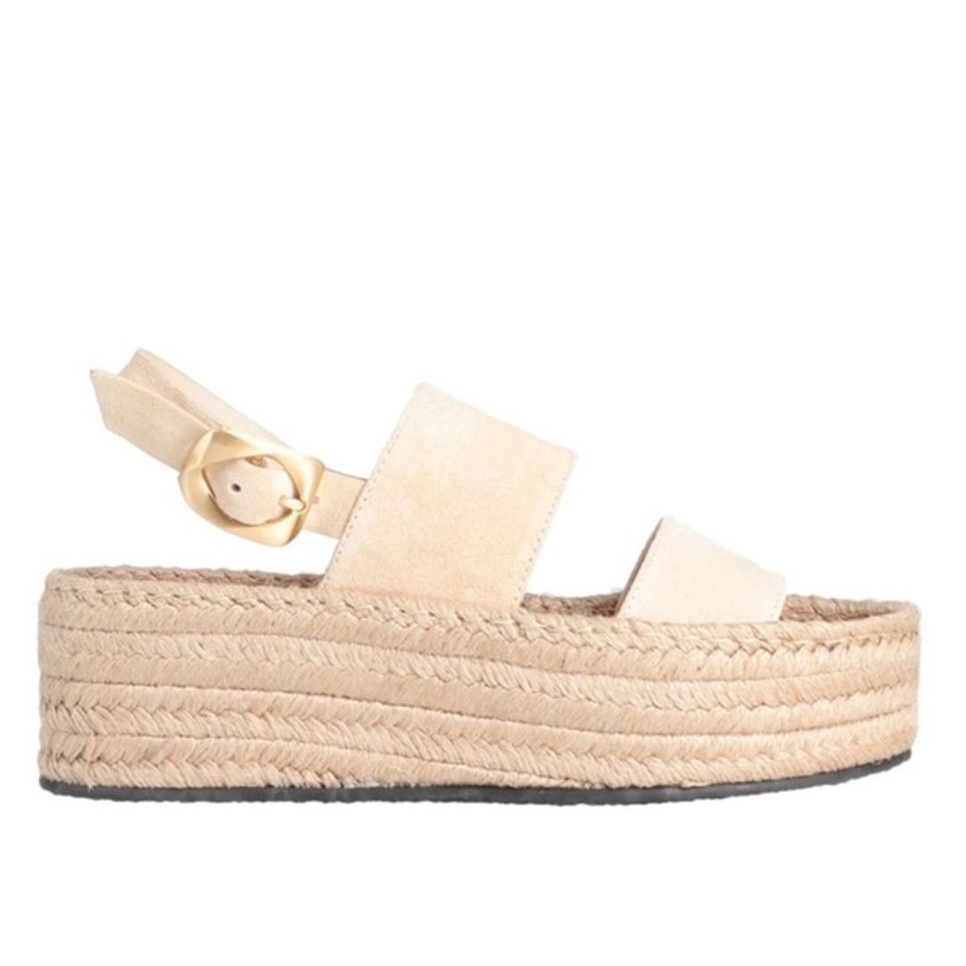 Odyssey Suede Platform Wedge Espadrille Sandals